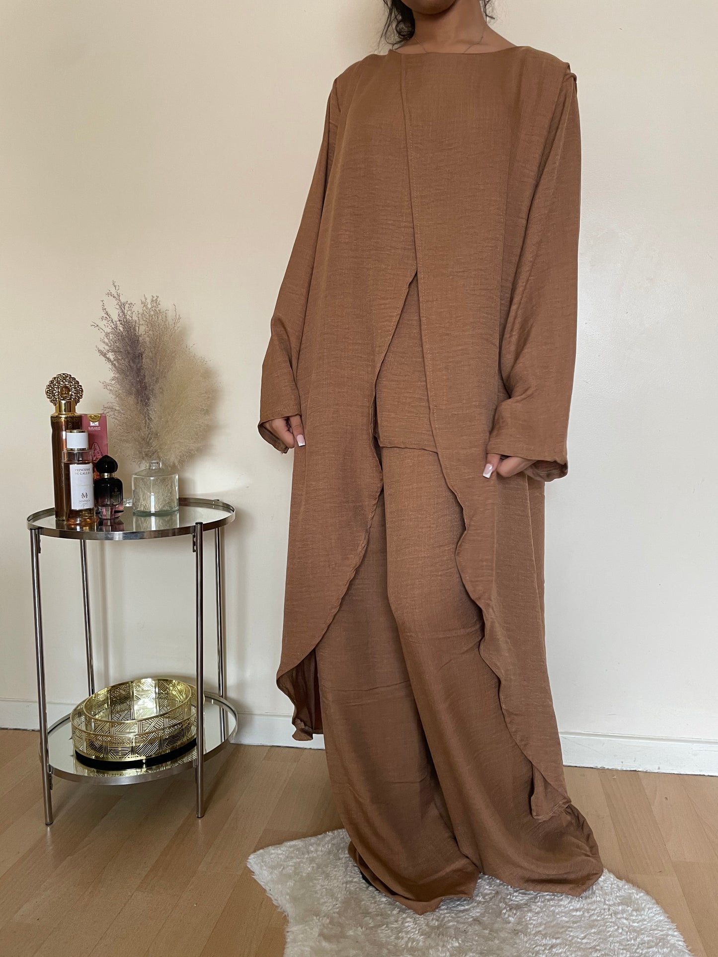 Ensemble Fatma caramel