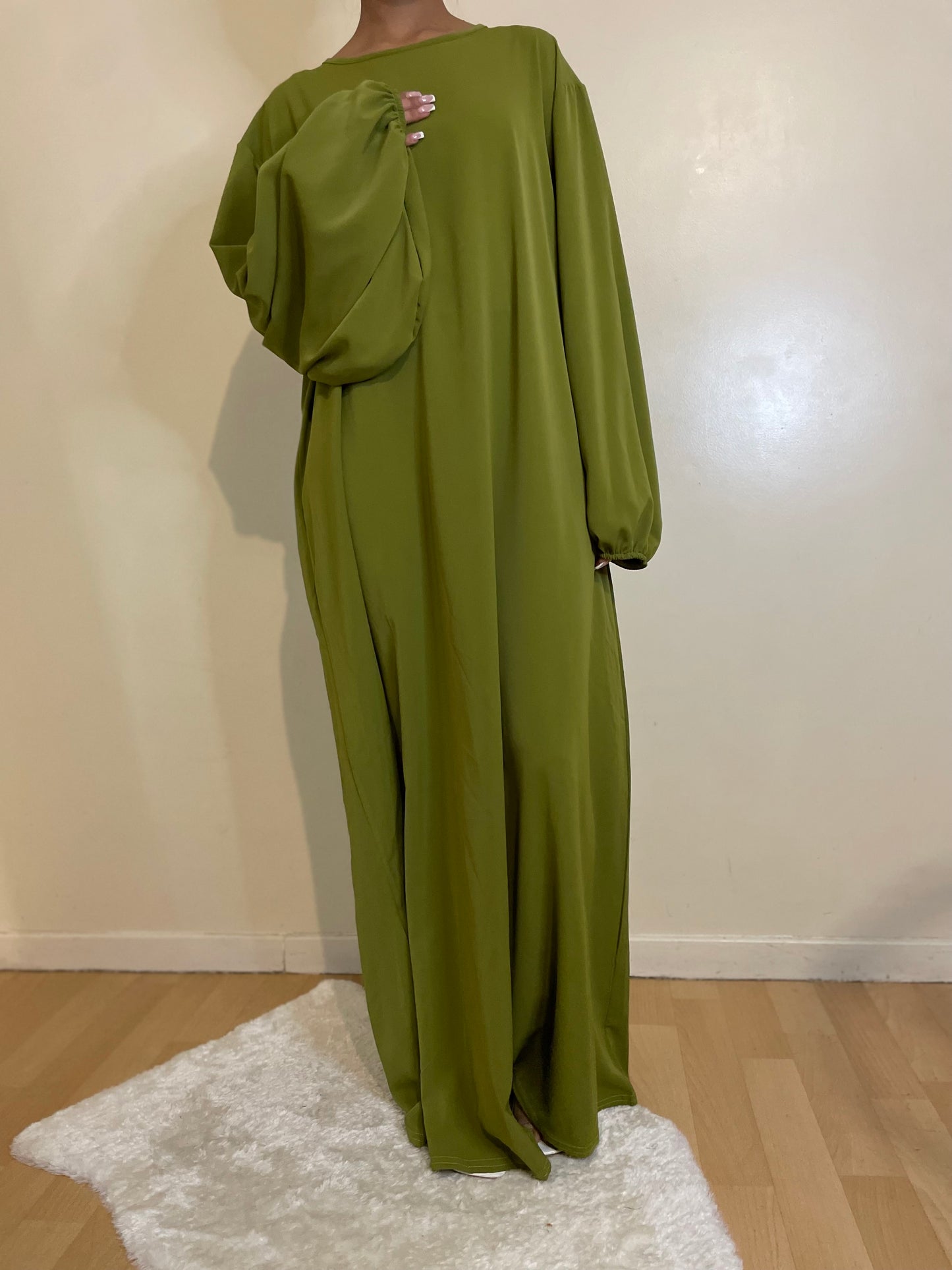 Abaya Aïda vert pistache