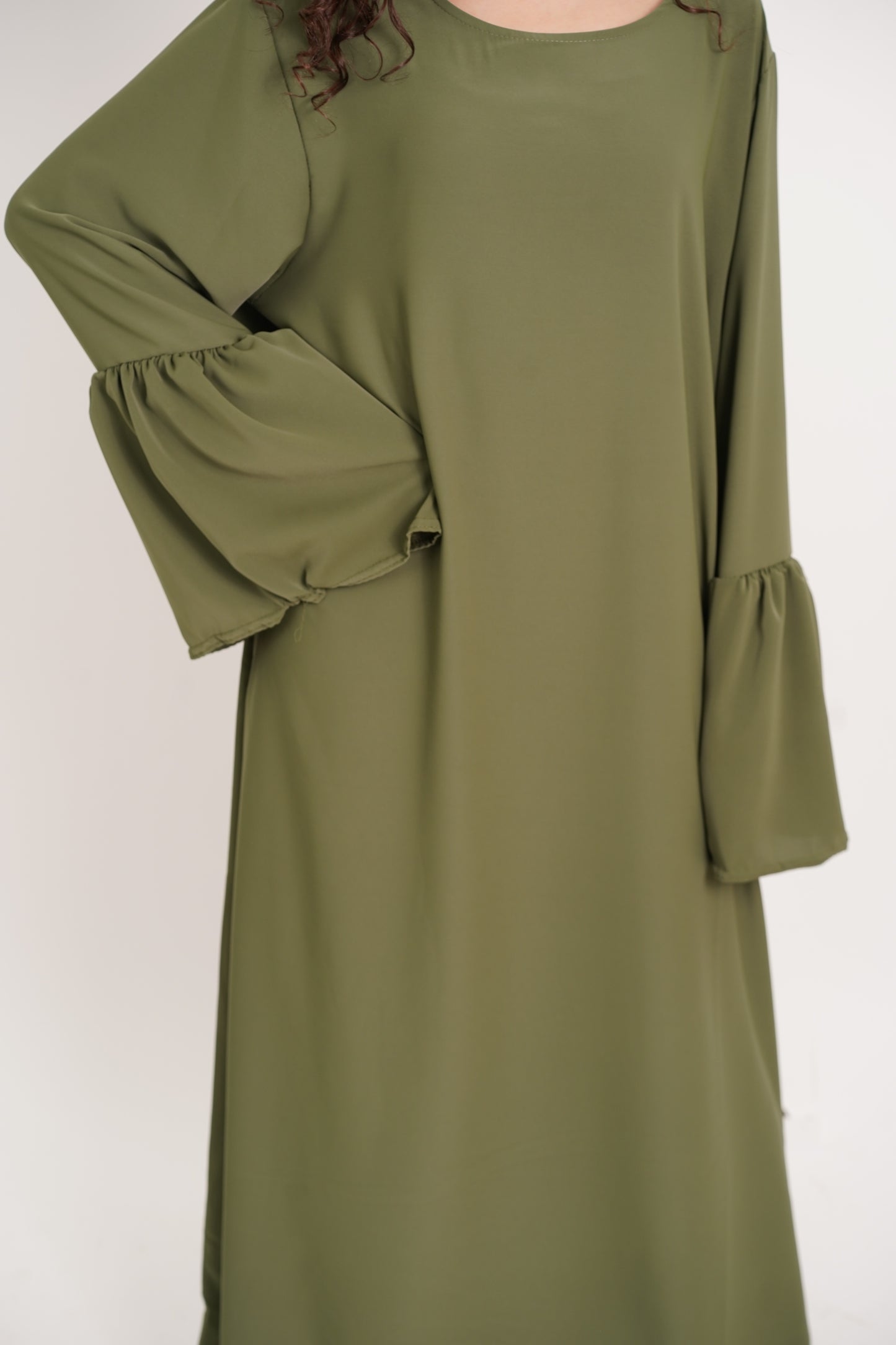 Abaya Hafsa vert kaki