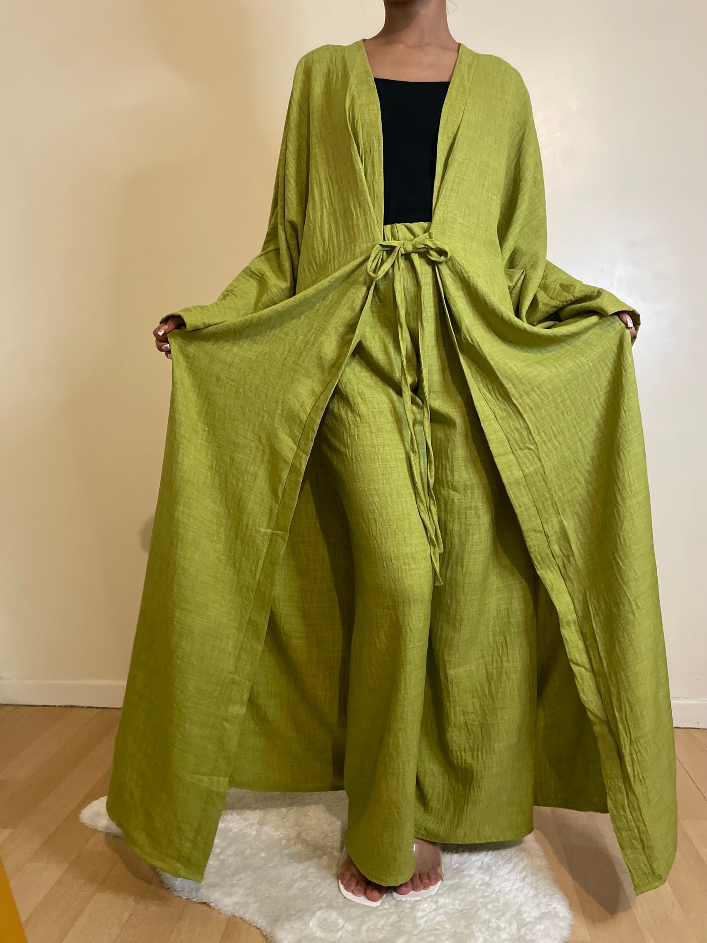 Ensemble Halima vert pistache