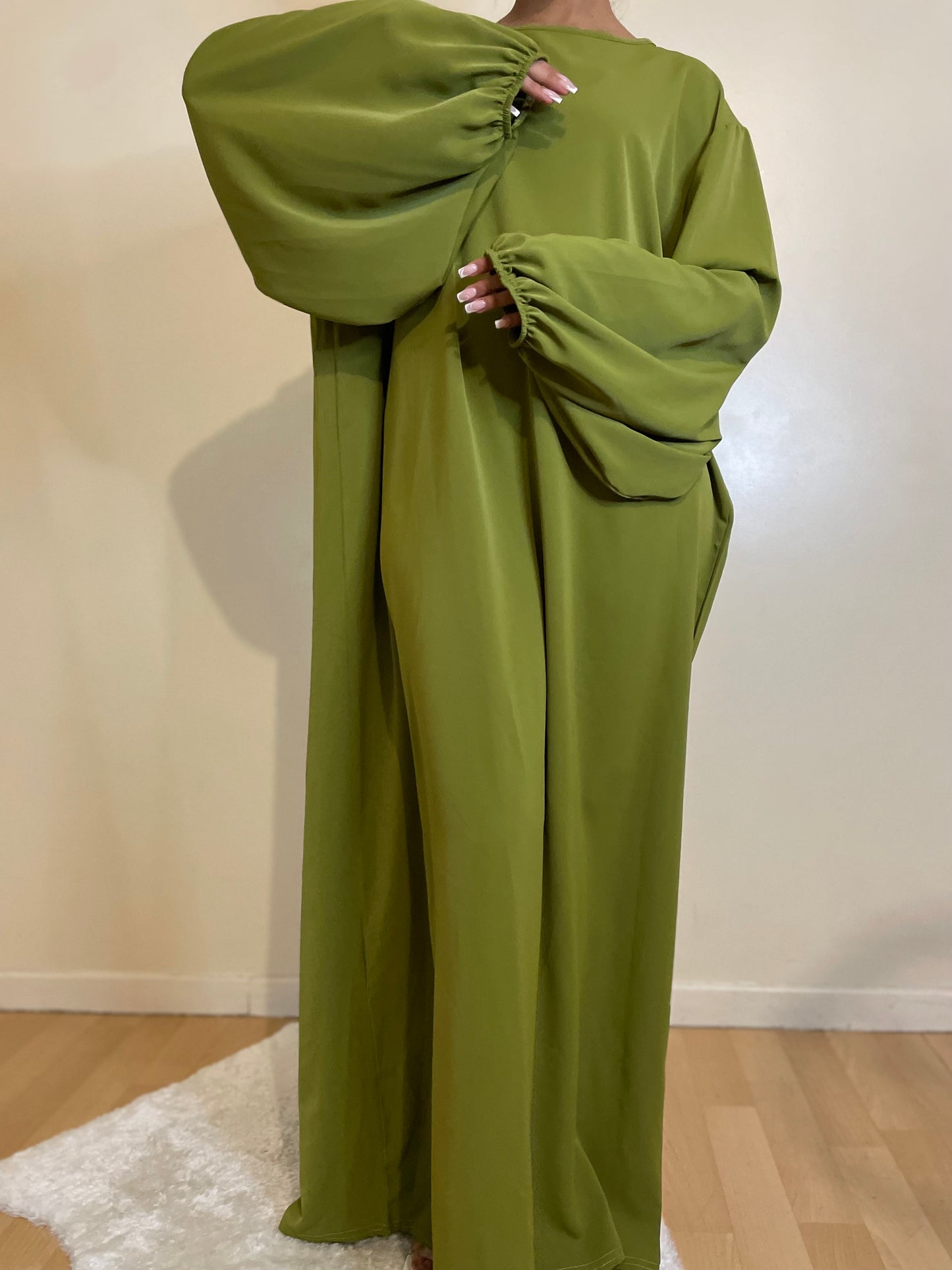 Abaya Aïda vert pistache