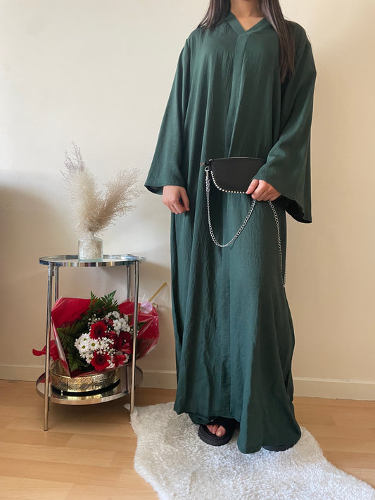 Abaya Emma vert forêt