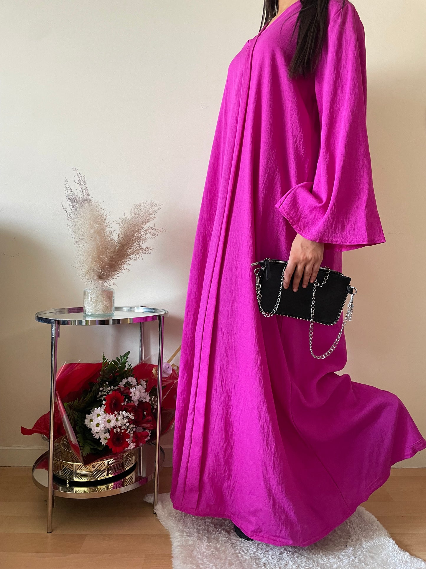 Abaya Emma rose fushia