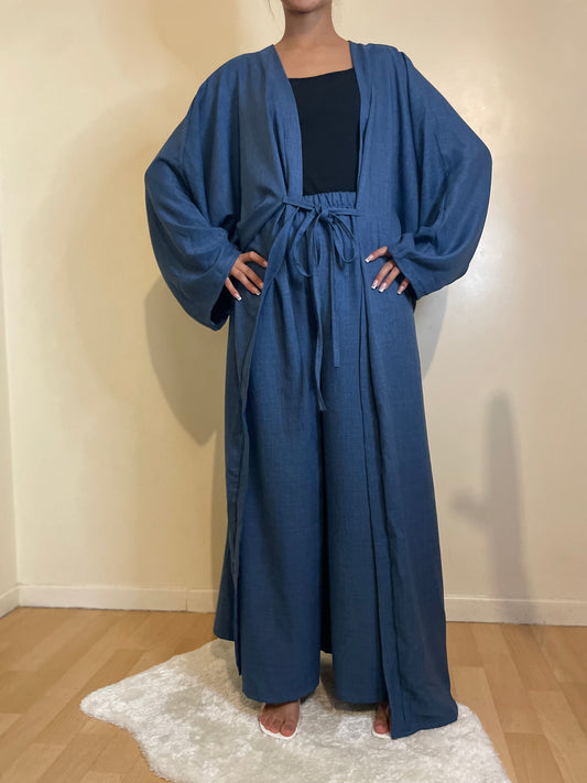 Ensemble Halima bleu fonce