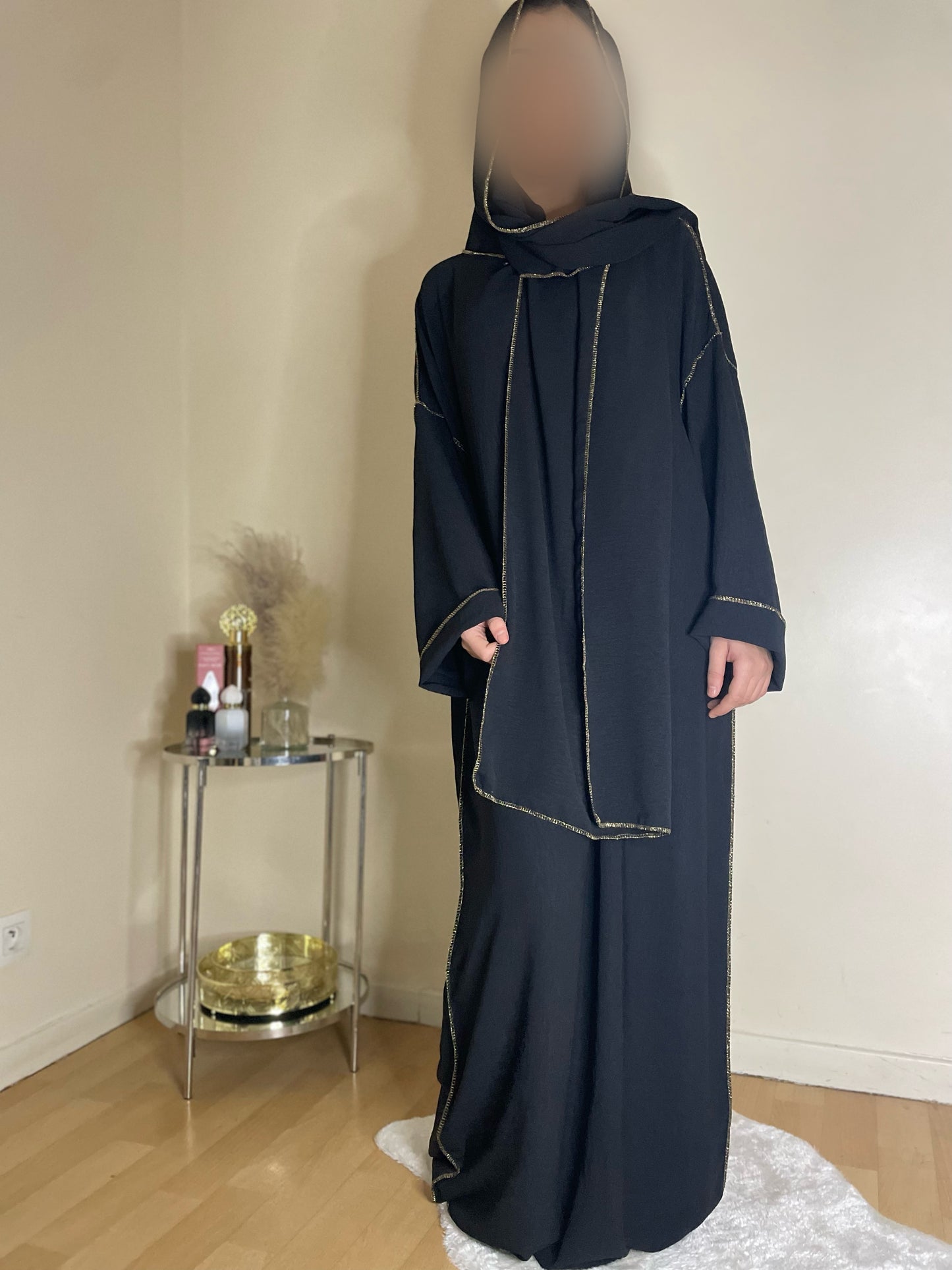 Abaya Samira noir