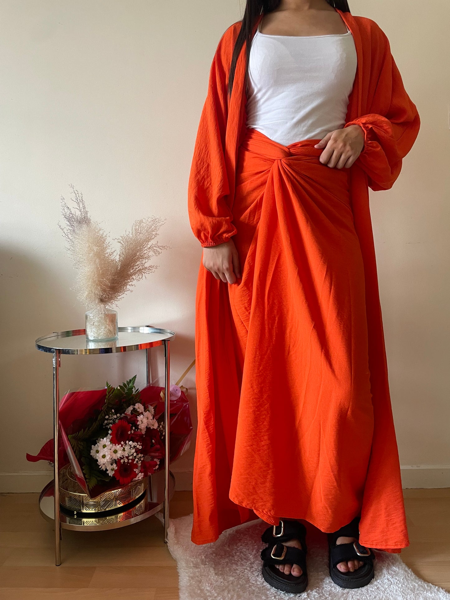 Ensemble jupe Soumia orange