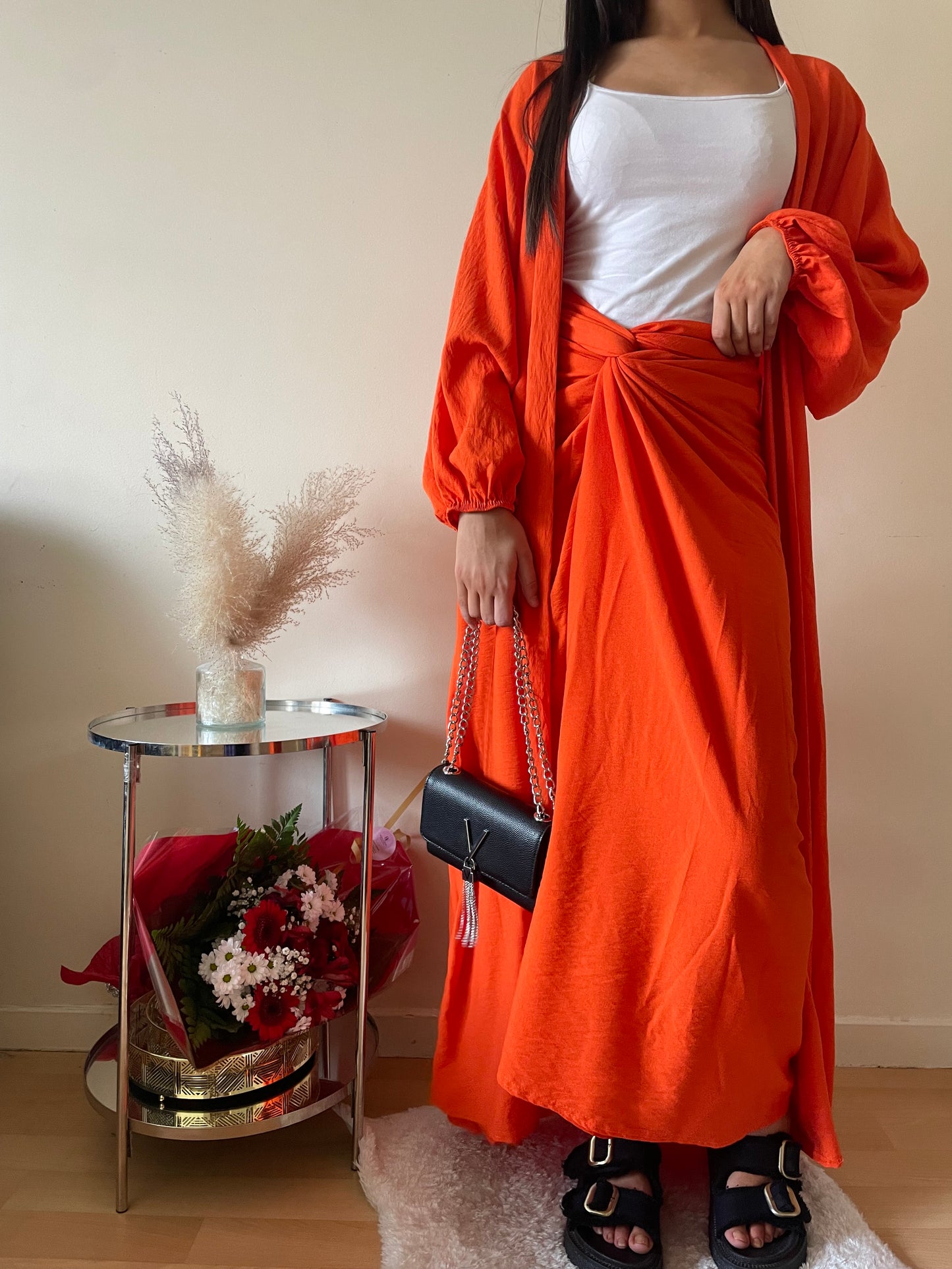 Ensemble jupe Soumia orange