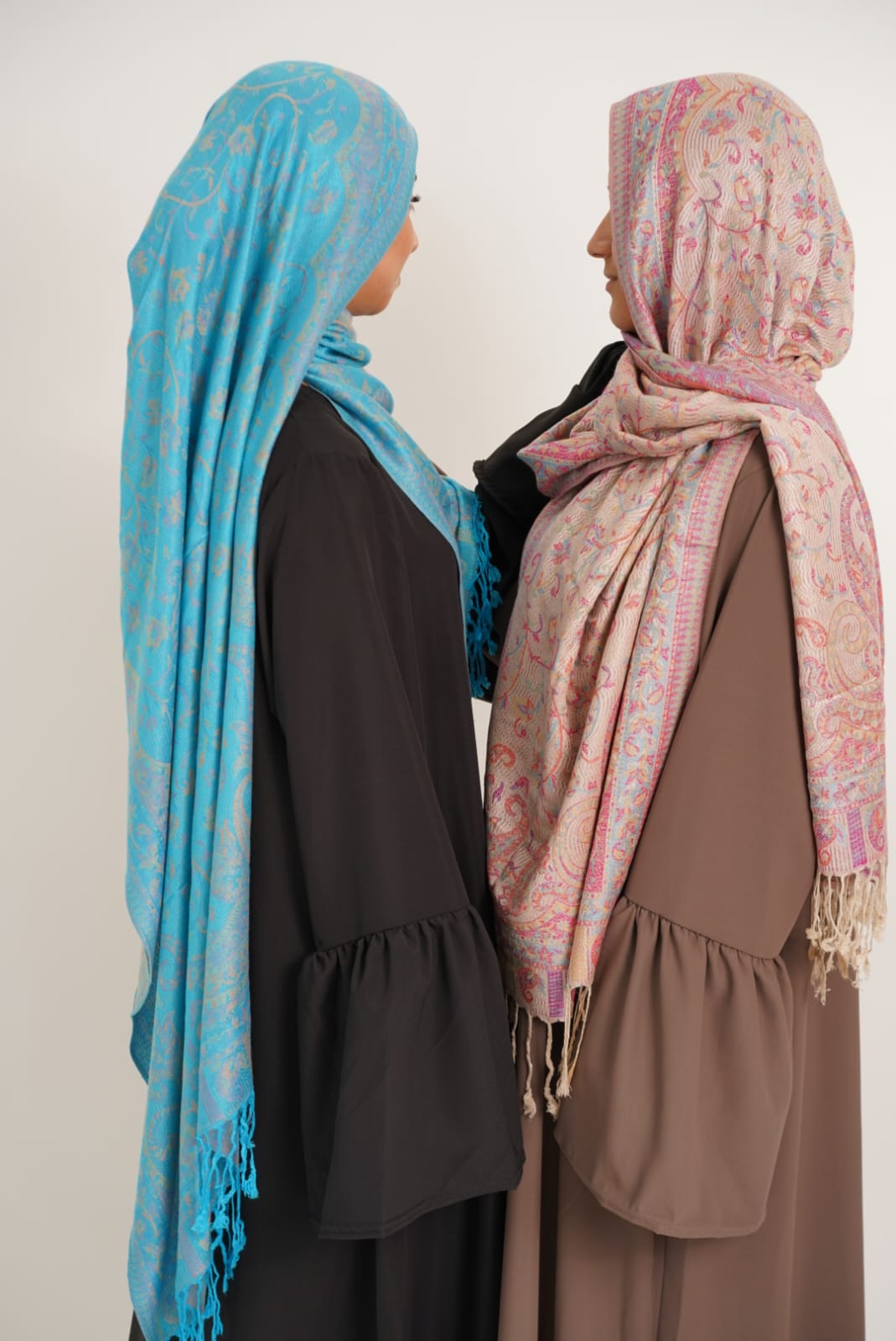 Foulard Emma rose pastels