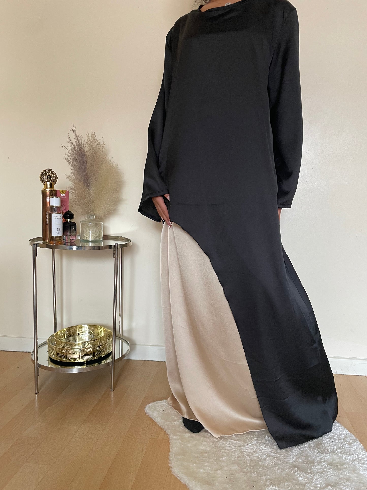 Abaya Esma satin noir