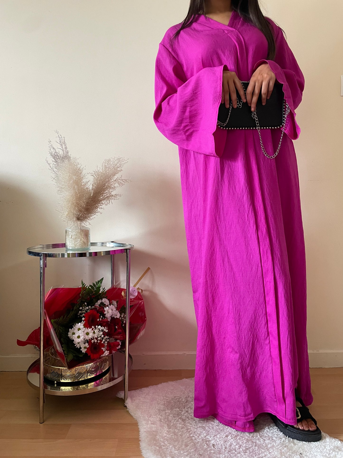 Abaya Emma rose fushia