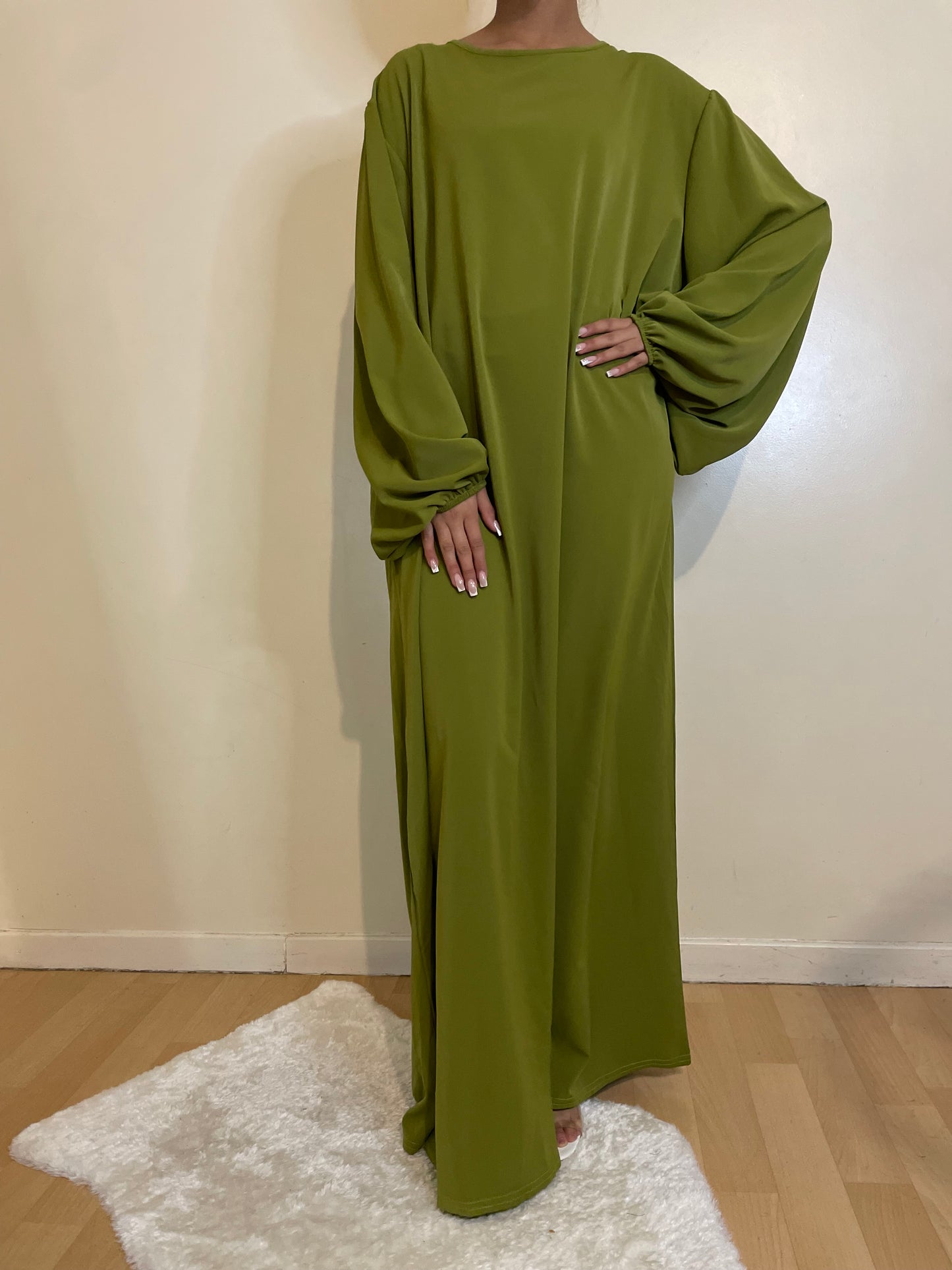 Abaya Aïda vert pistache