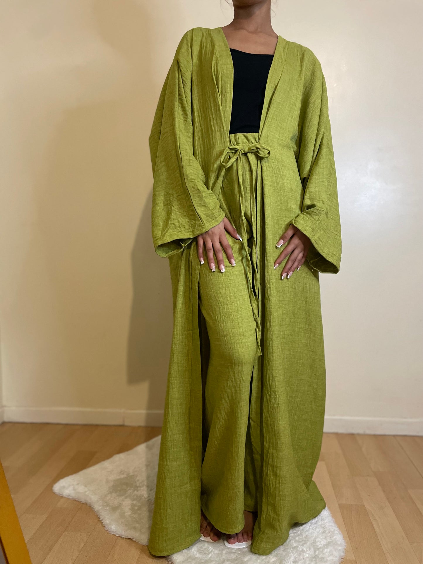 Ensemble Halima vert pistache