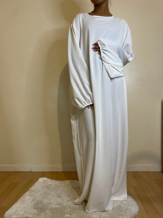 Abaya Aïda blanche