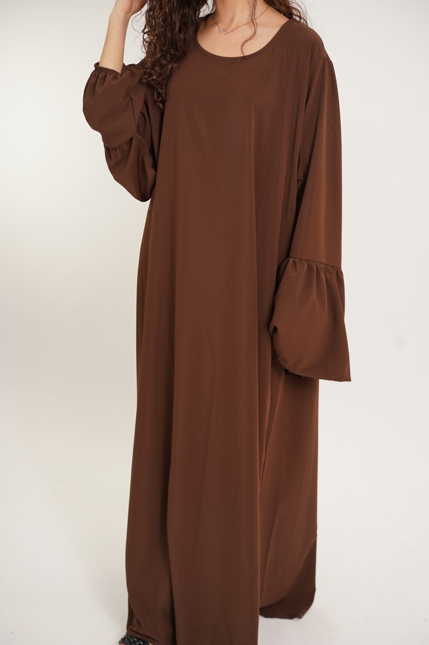 Abaya Hafsa marrons