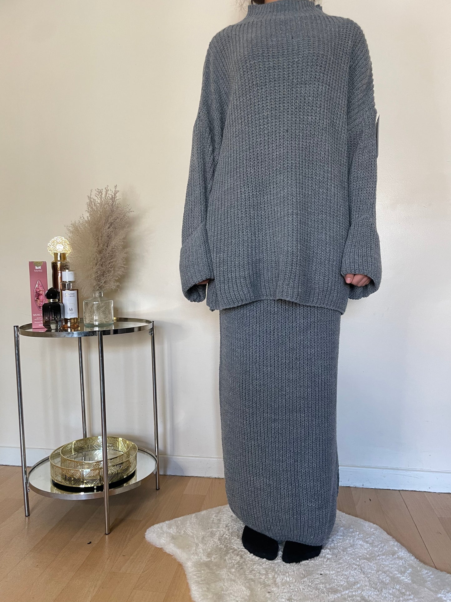 Ensemble Hafsa gris