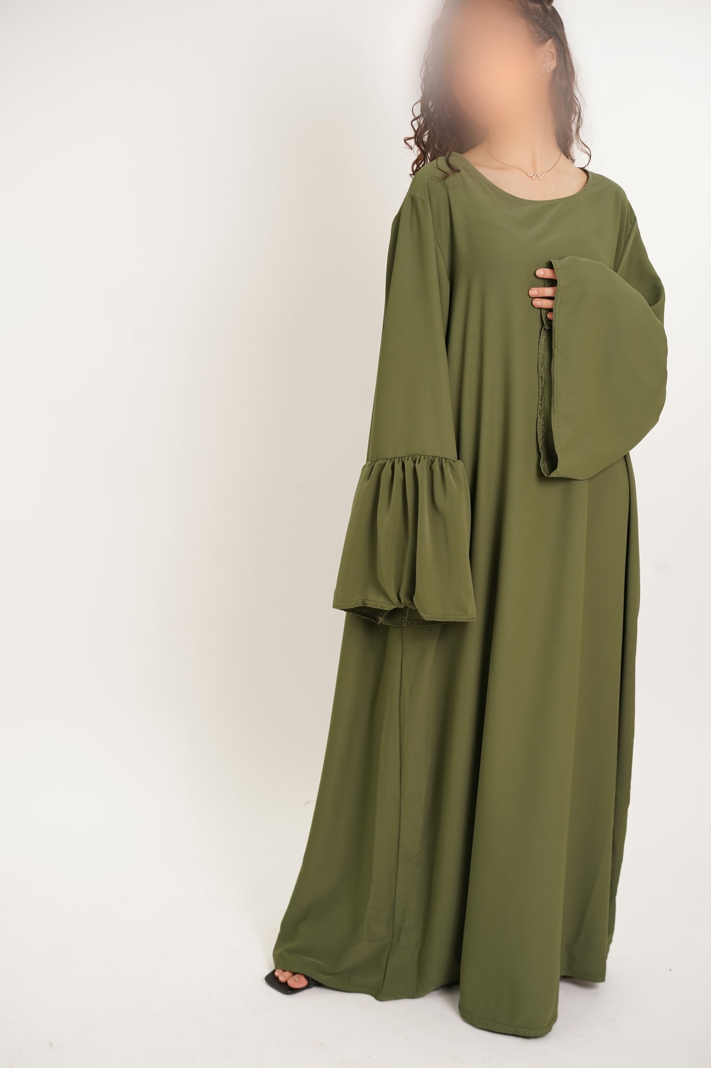 Abaya Hafsa vert kaki