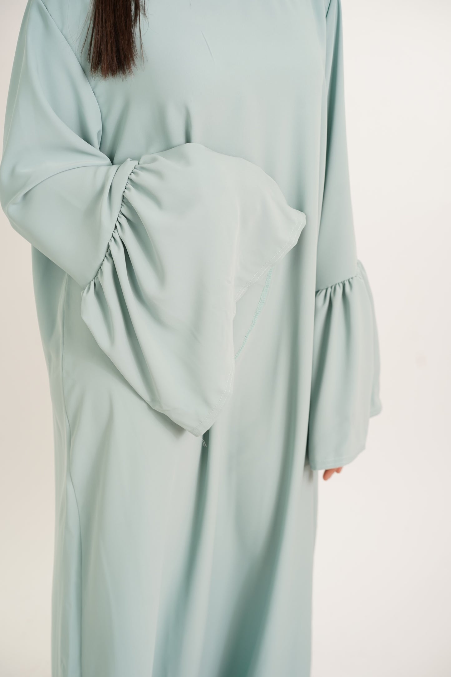 Abaya Hafsa bleu ciel