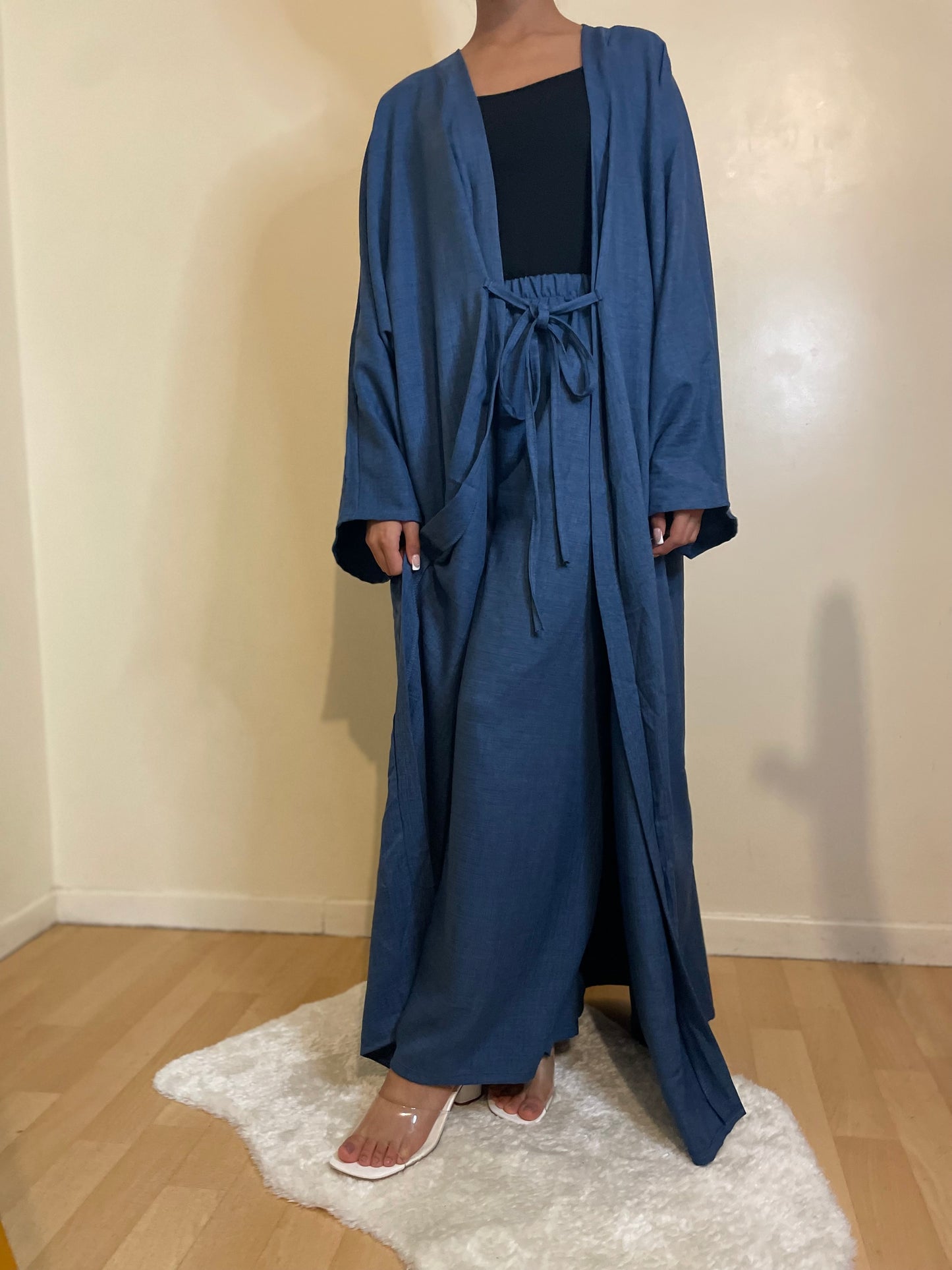 Ensemble Halima bleu fonce