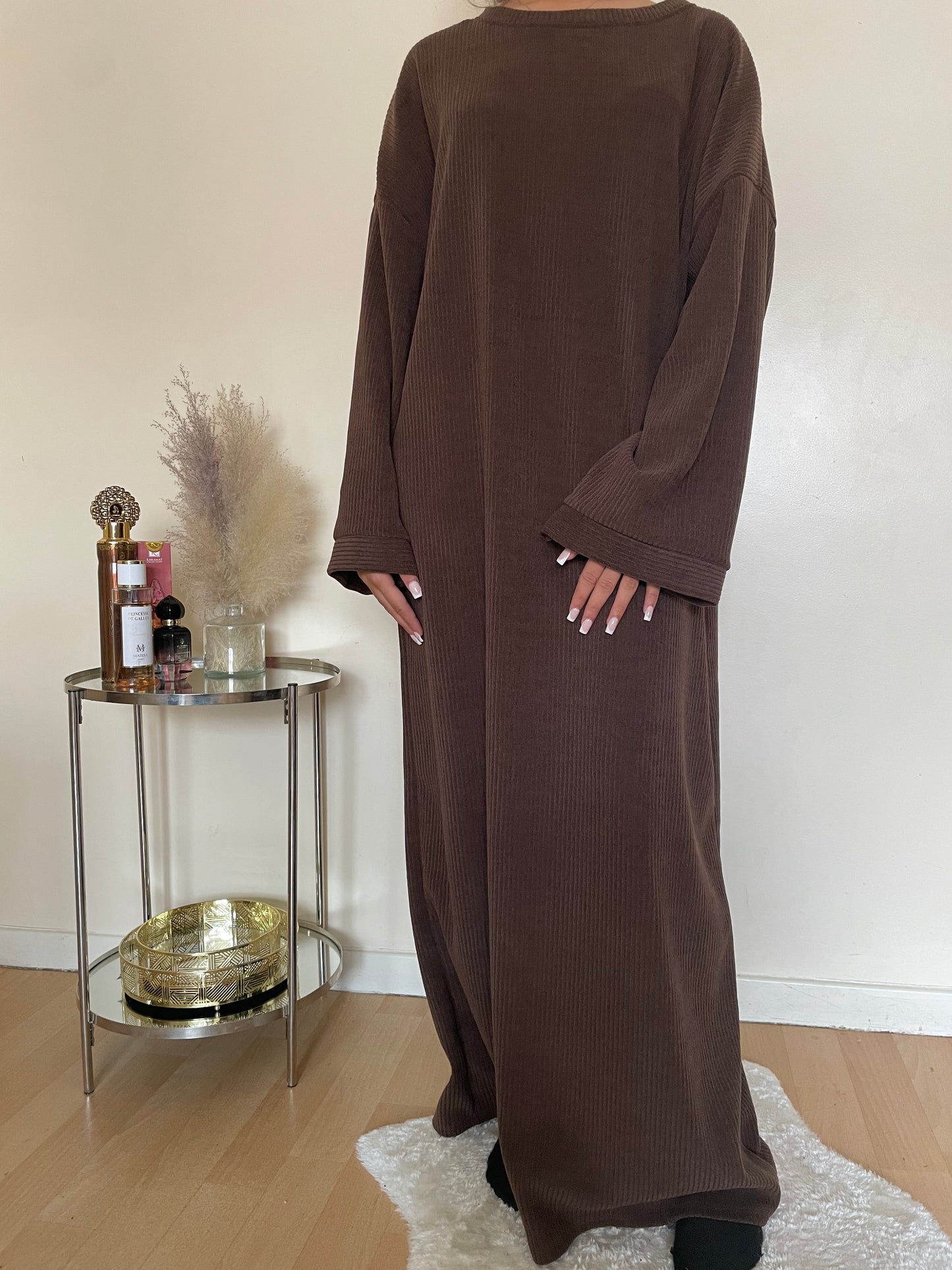 Robe Amina marrons chocolat