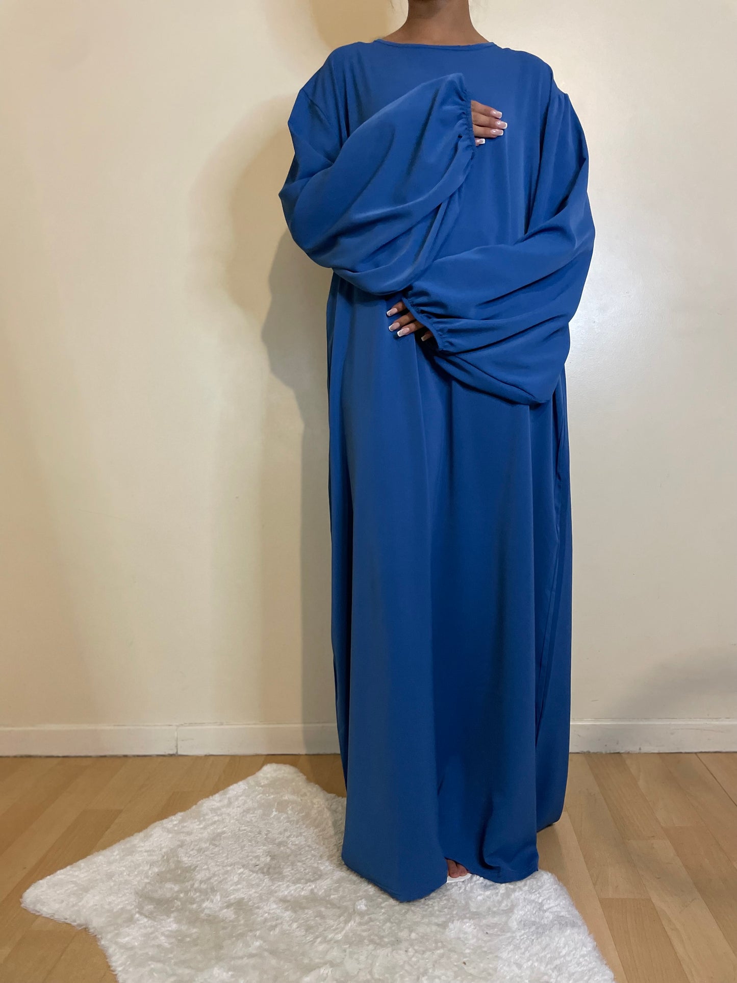 Abaya Aïda bleu azur