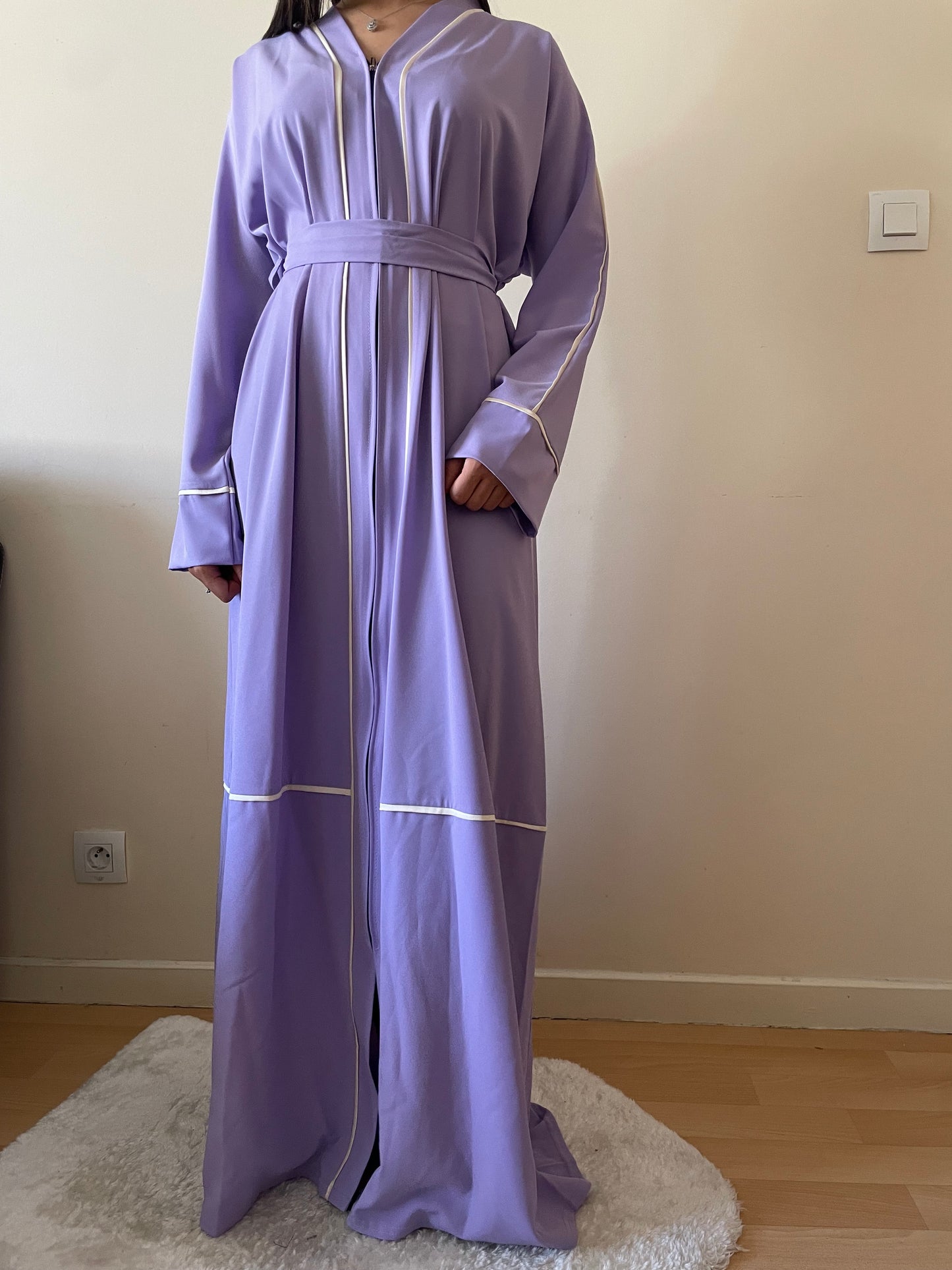 Abaya Dounia violet pastels