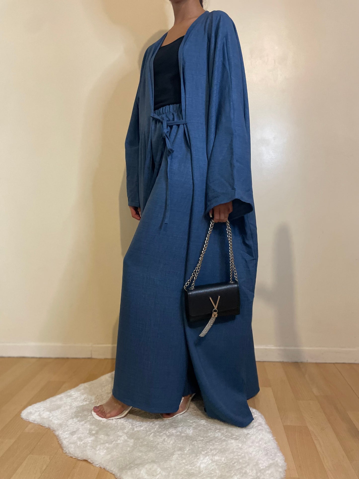 Ensemble Halima bleu fonce