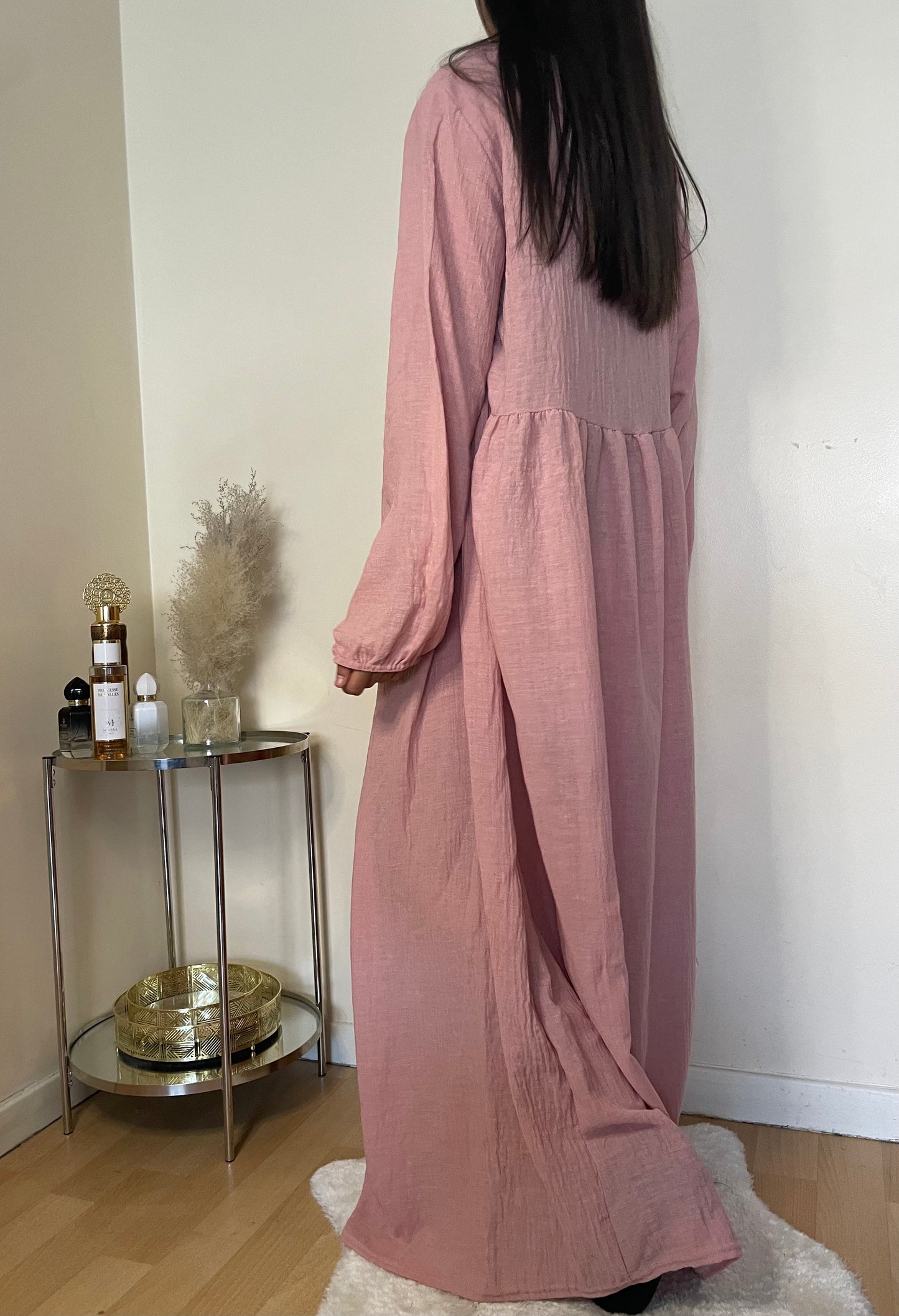 Abaya Sakina rose pastels