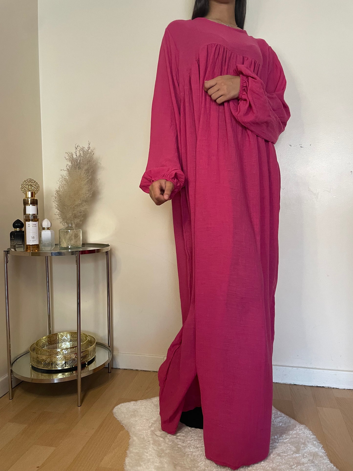 Abaya Sakina rose fuchsia