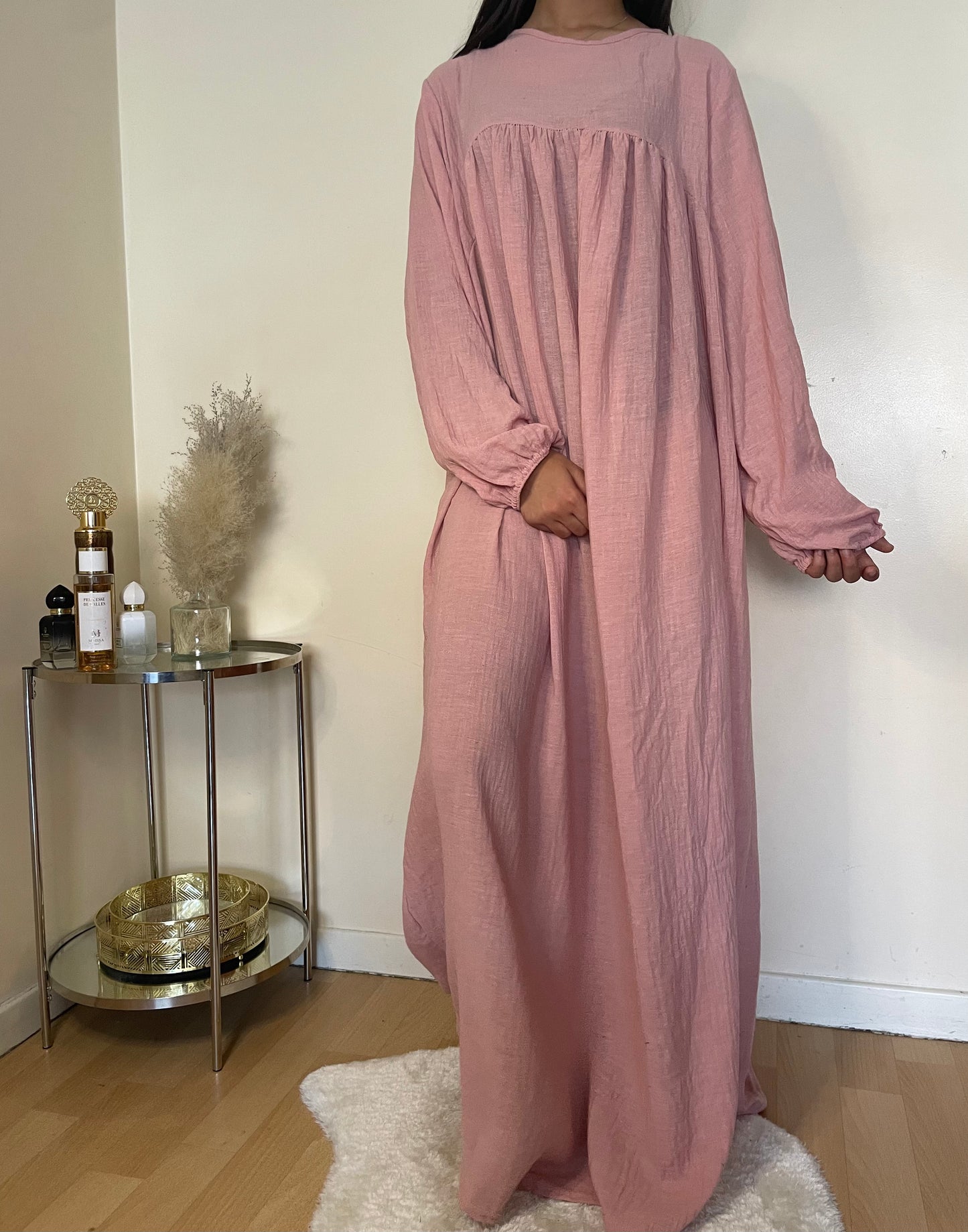 Abaya Sakina rose pastels