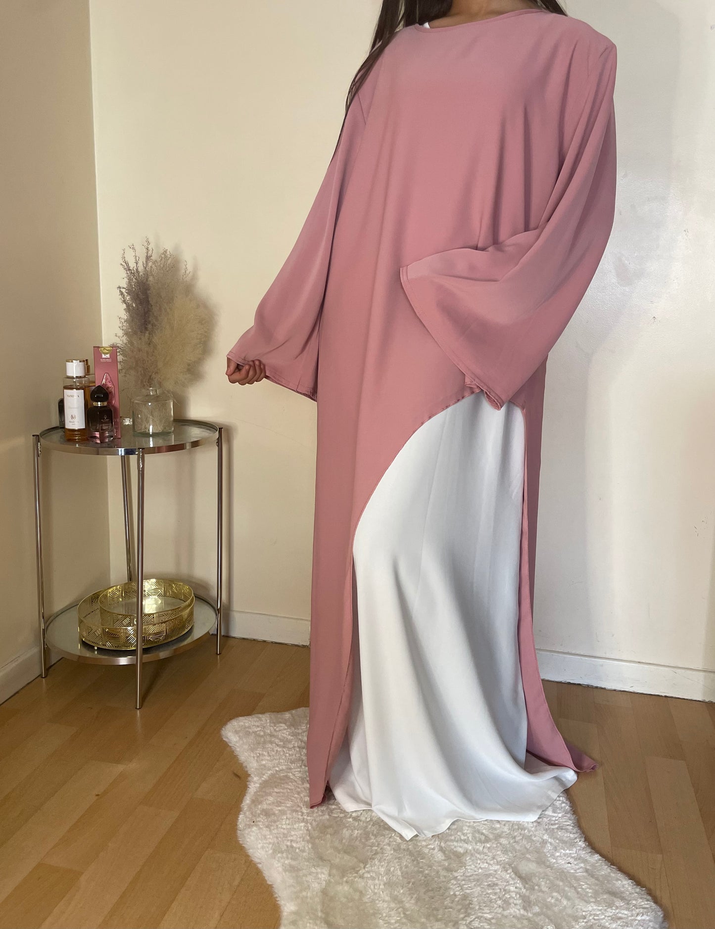 Abaya Esma rose pastels