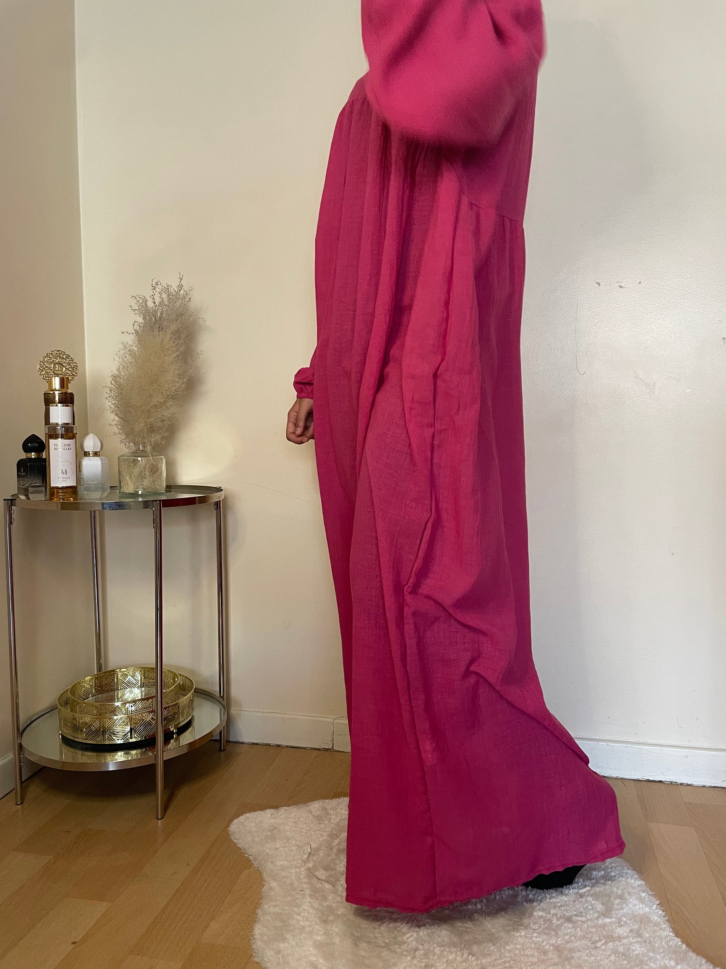 Abaya Sakina rose fuchsia