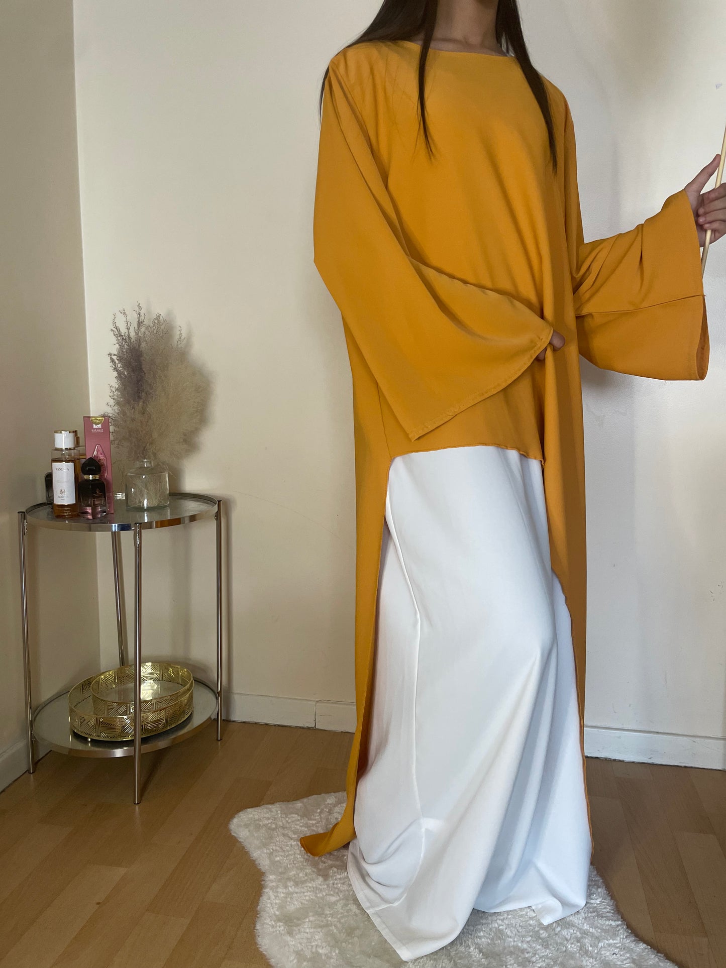 Abaya Esma jaune mourtade