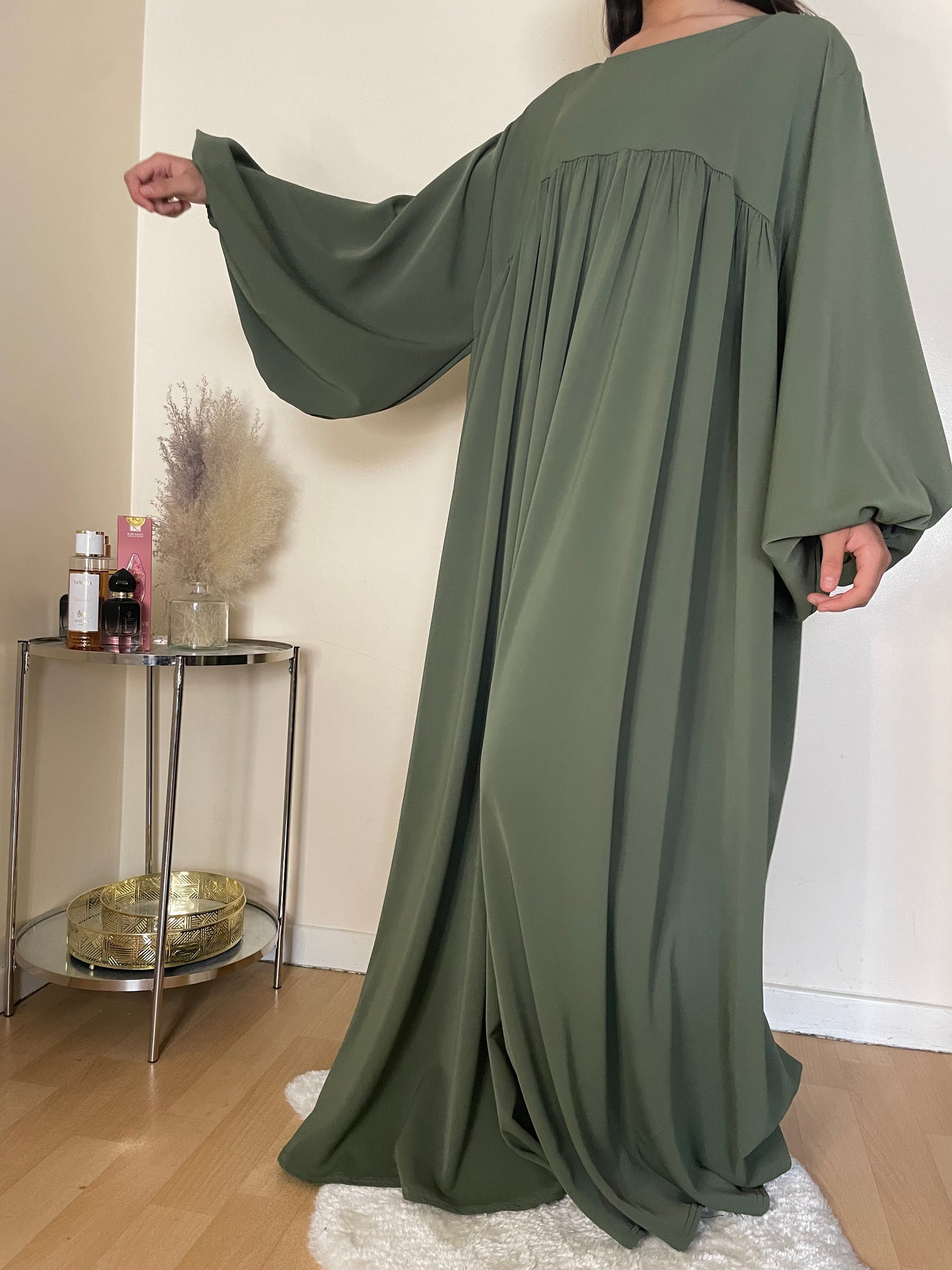 Abaya Cheïma vert kaki