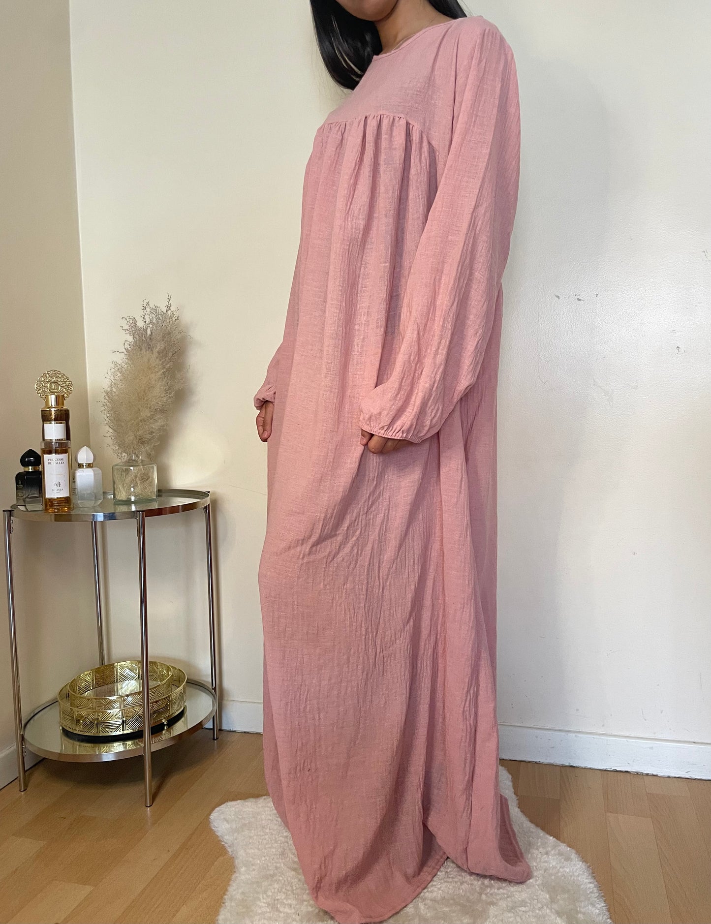 Abaya Sakina rose pastels