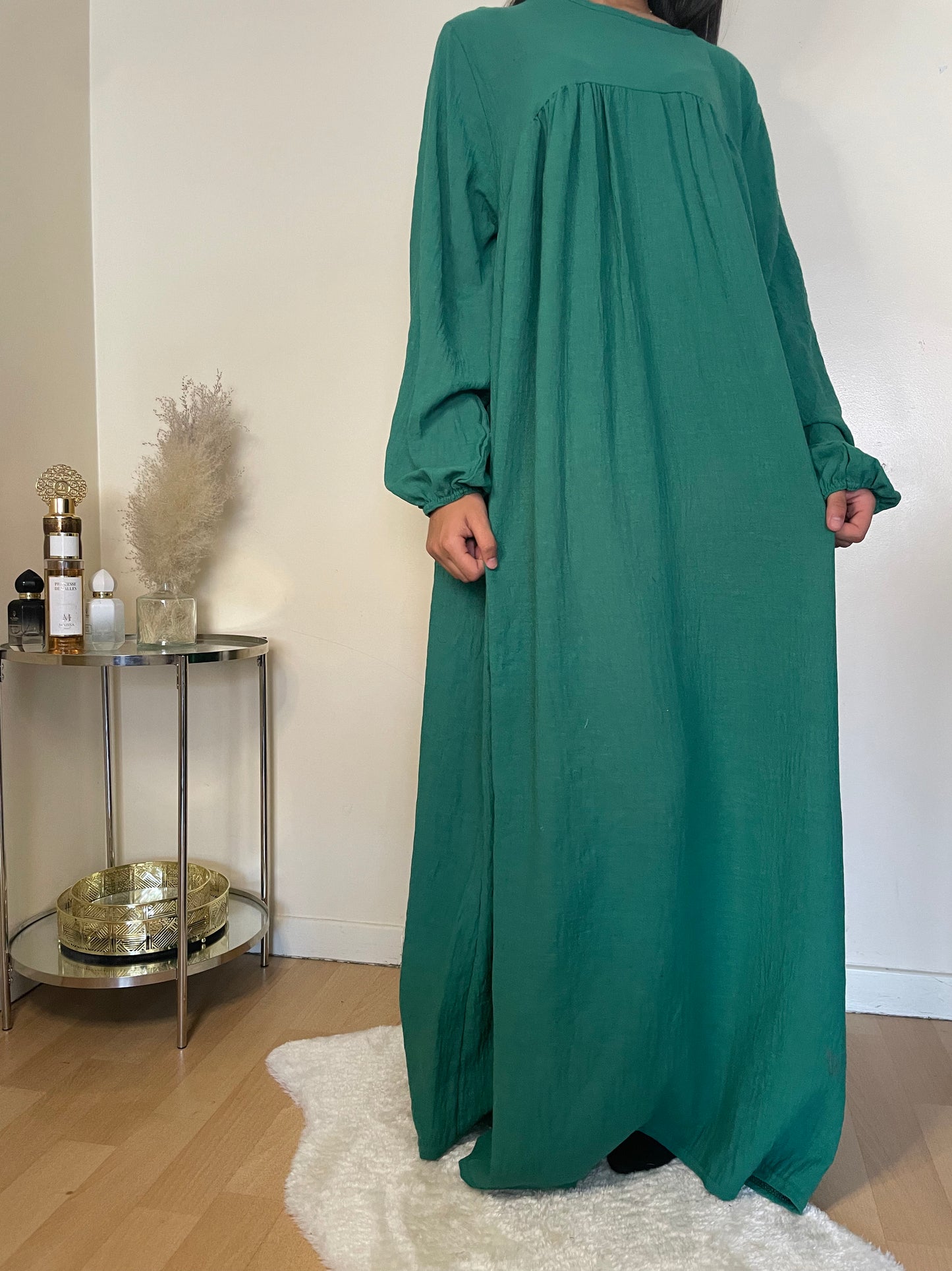 Abaya Sakina vert forêt