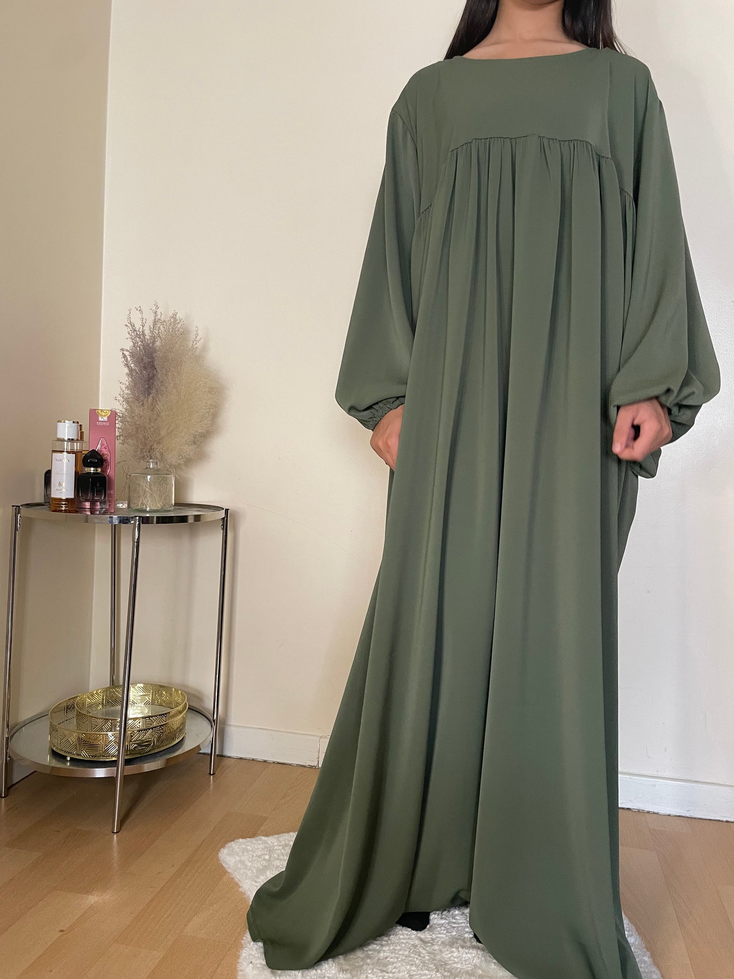 Abaya Cheïma vert kaki