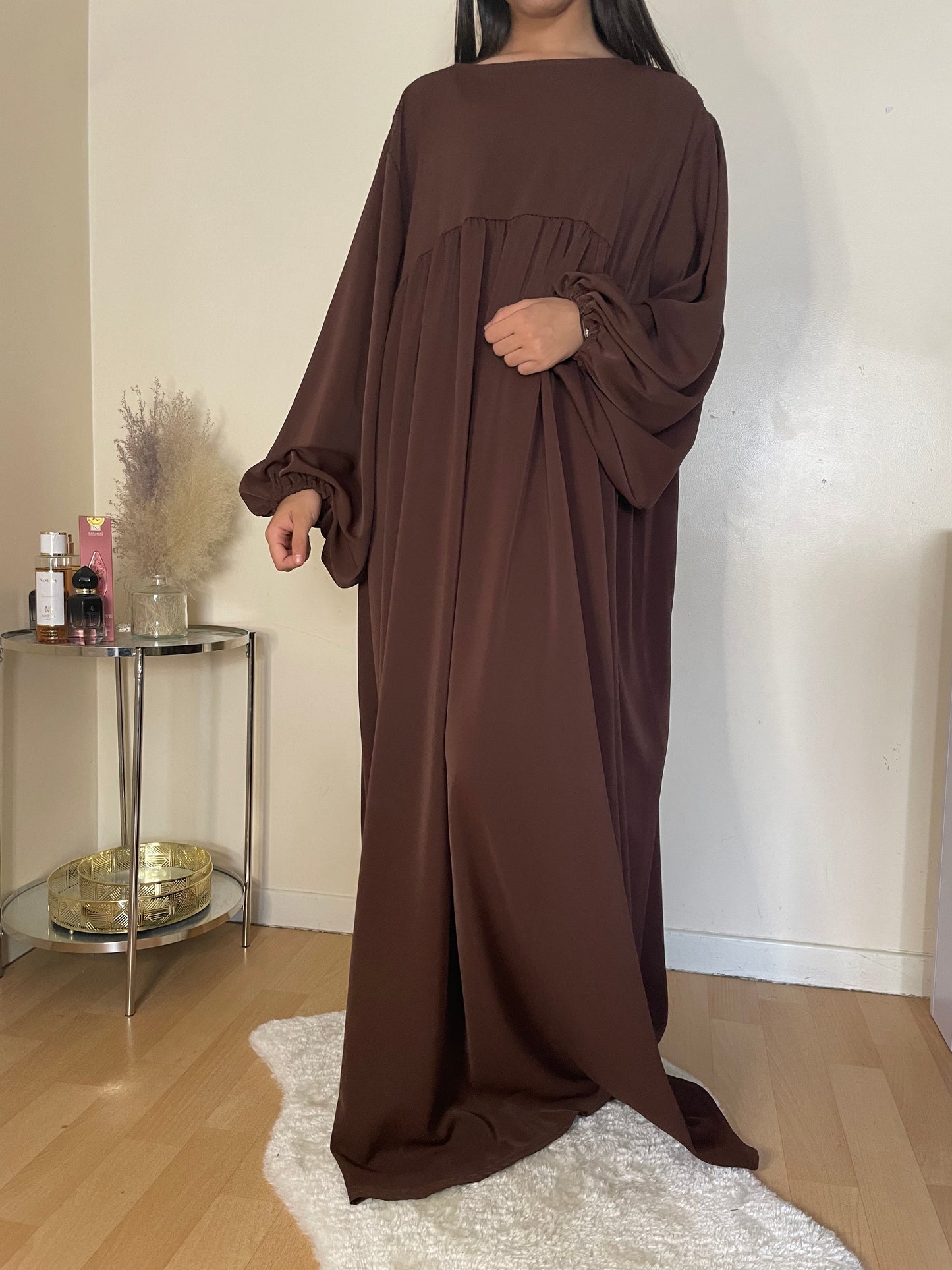 Abaya Cheïma marrons foncé