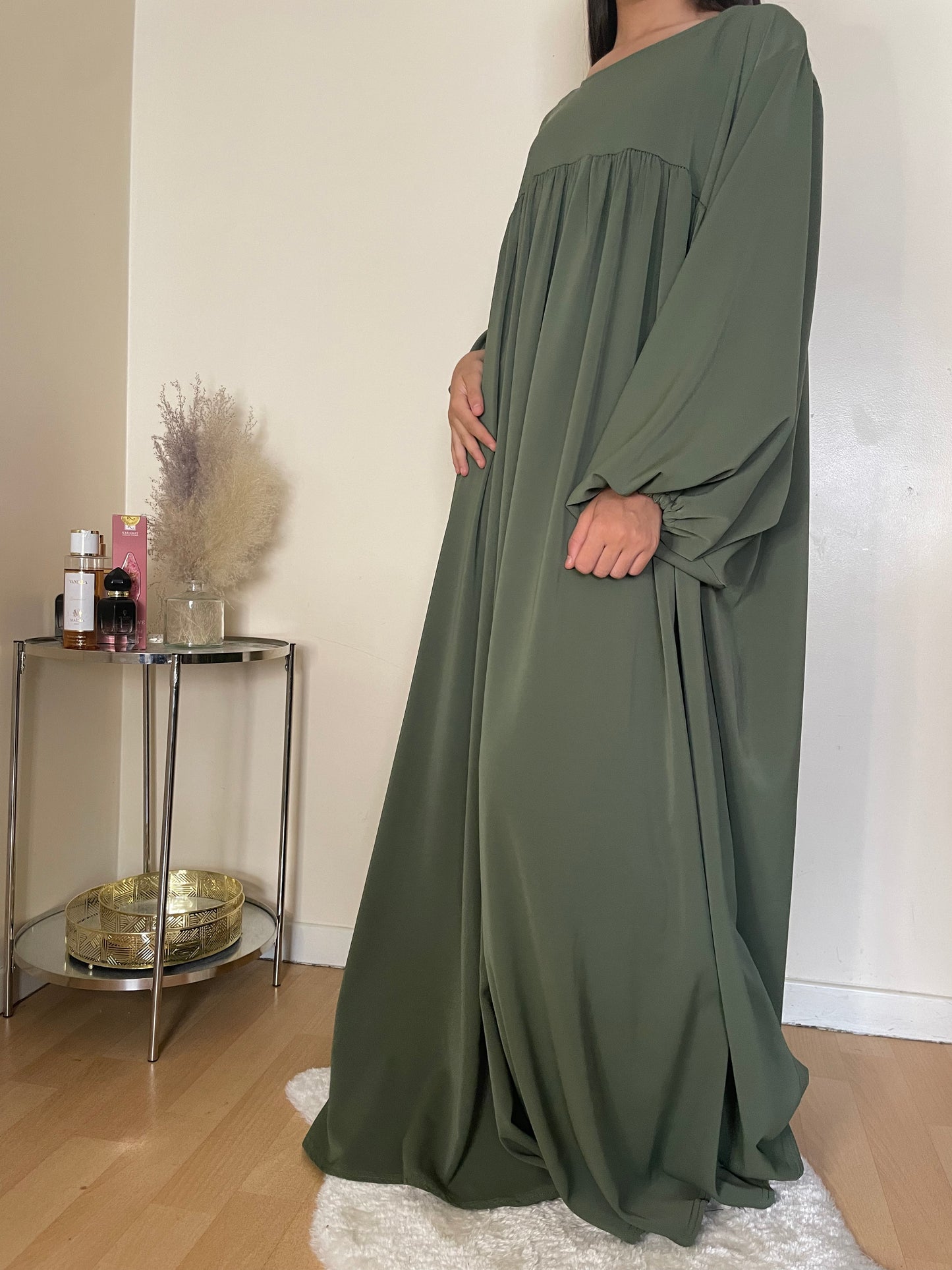 Abaya Cheïma vert kaki