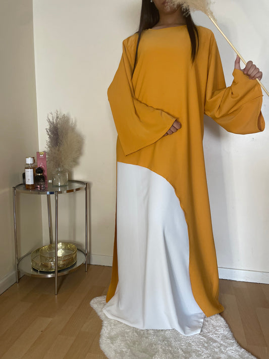 Abaya Esma jaune mourtade