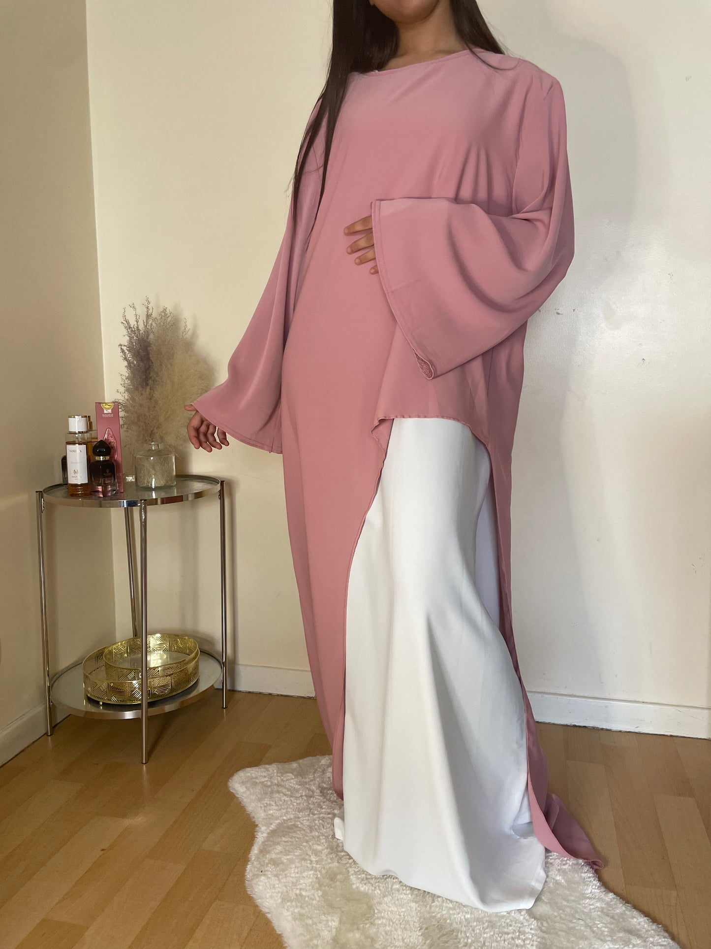 Abaya Esma rose pastels