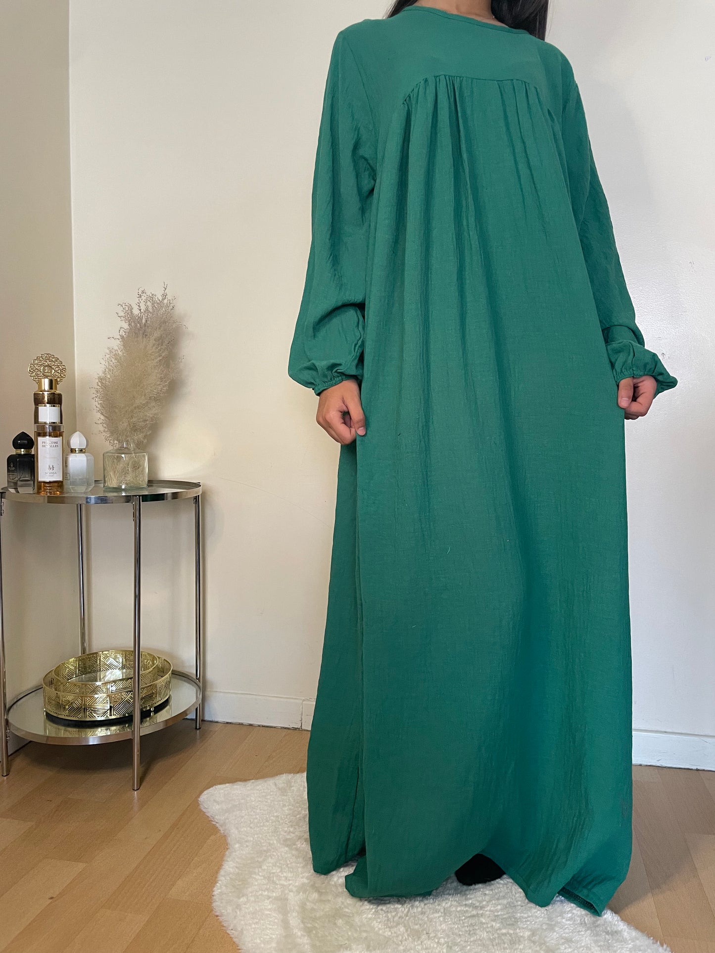 Abaya Sakina vert forêt