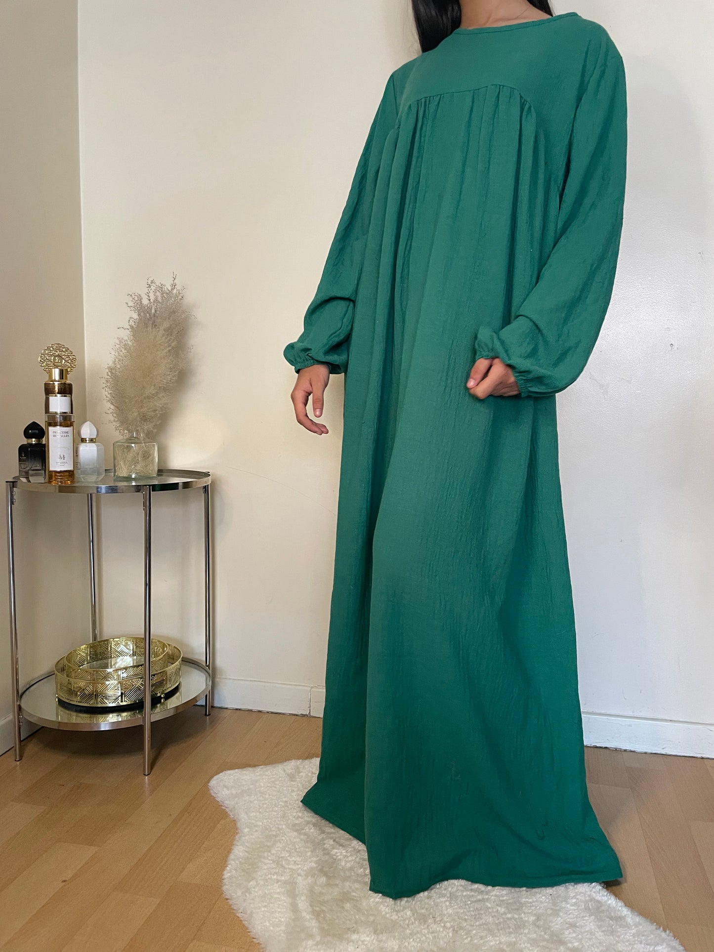 Abaya Sakina vert forêt