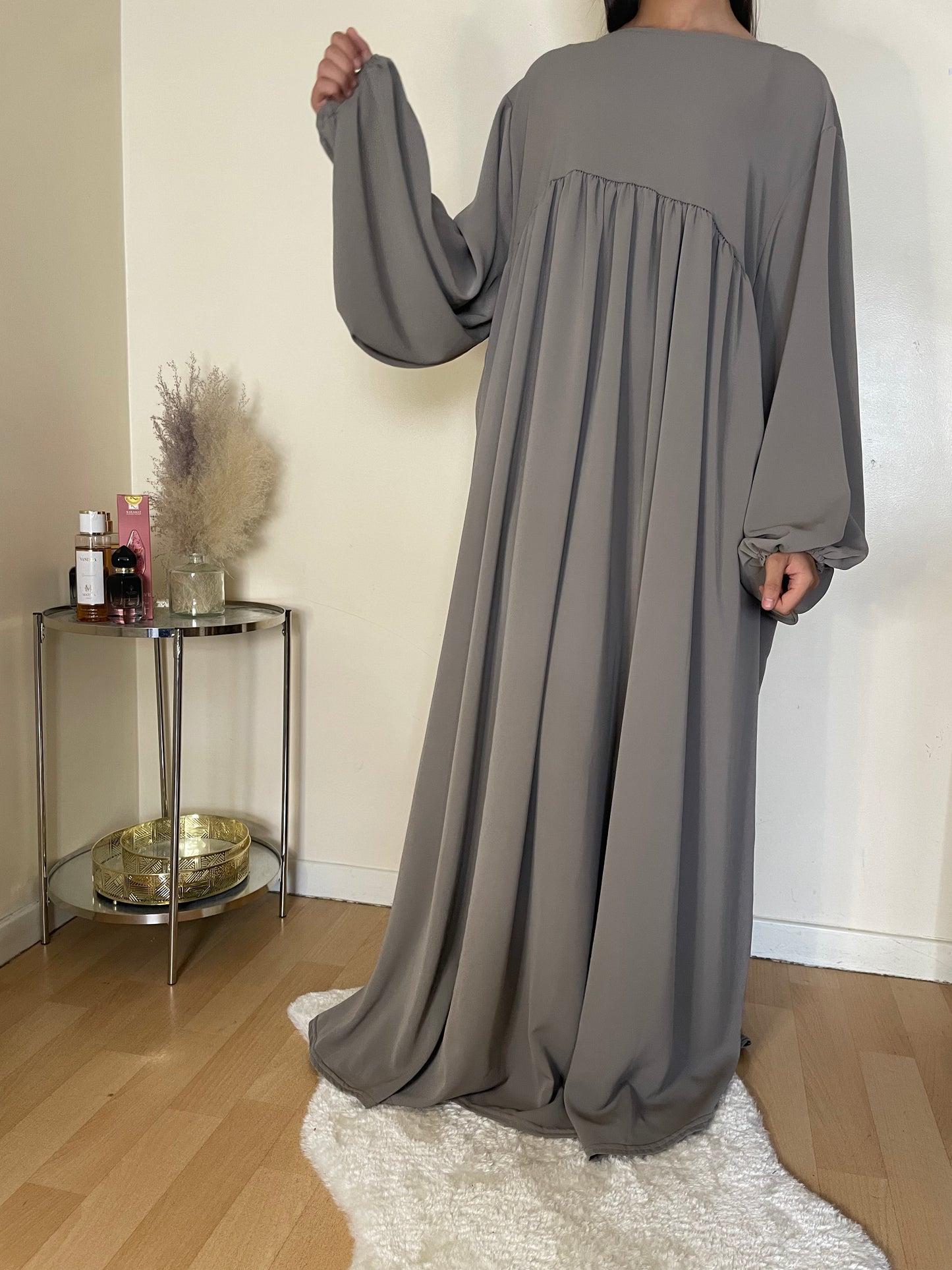 Abaya Cheïma gris foncé