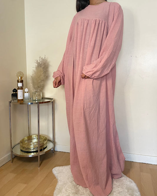 Abaya Sakina rose pastels