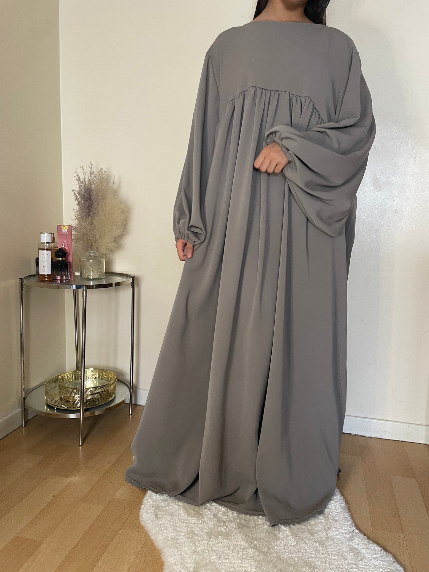 Abaya Cheïma gris foncé