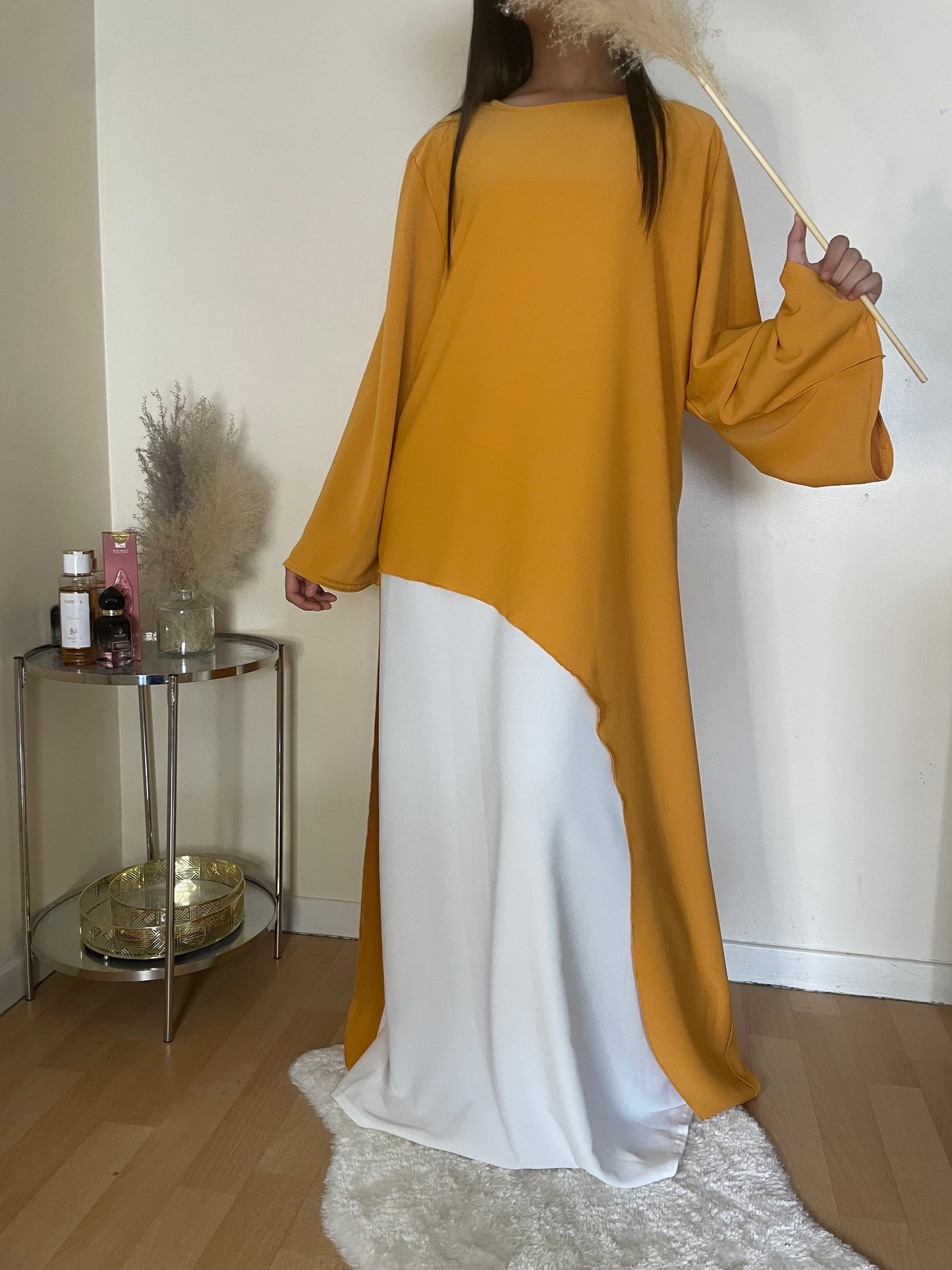 Abaya Esma jaune mourtade