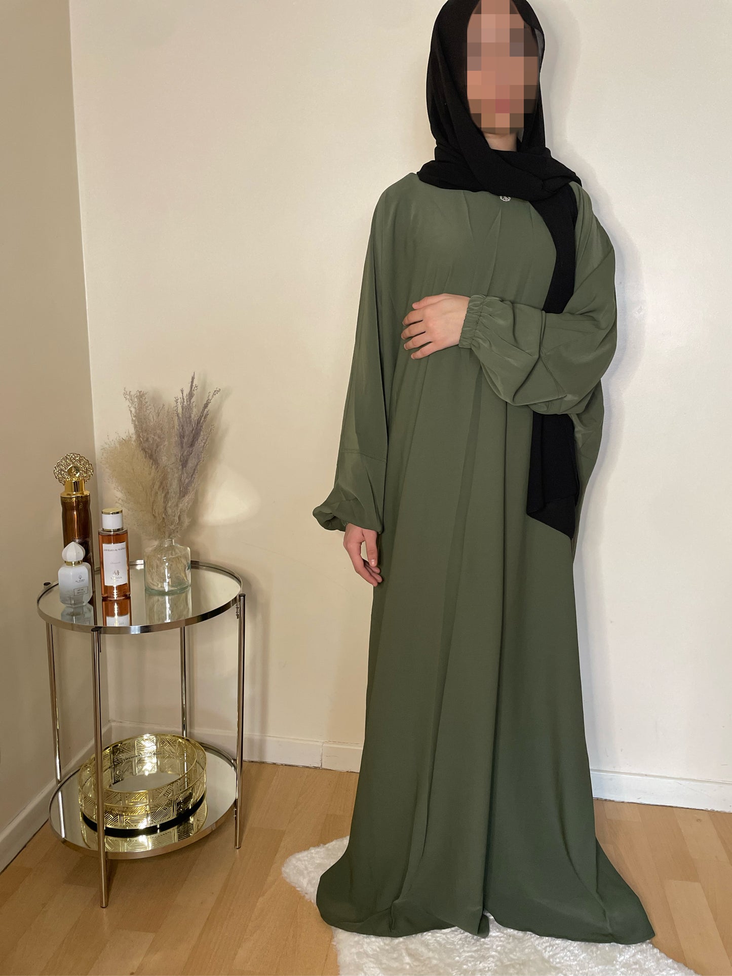 Abaya Aïsha vert kaki