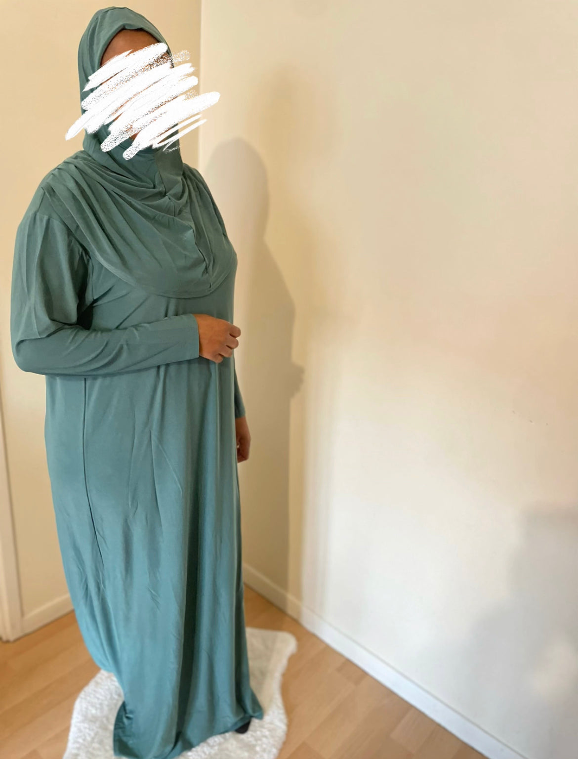 Robe de prière vert turquoise