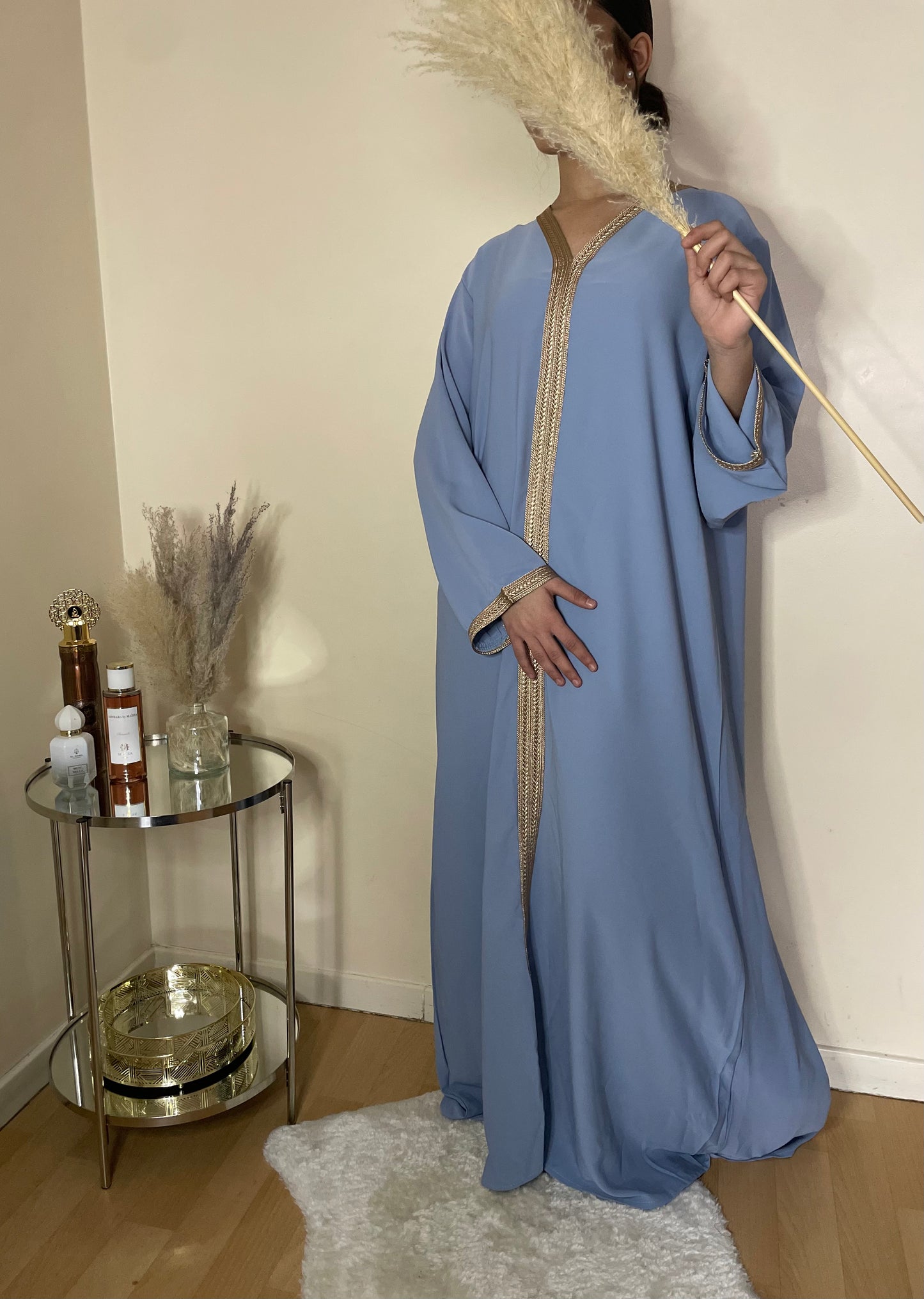 Abaya Soukaïna bleu