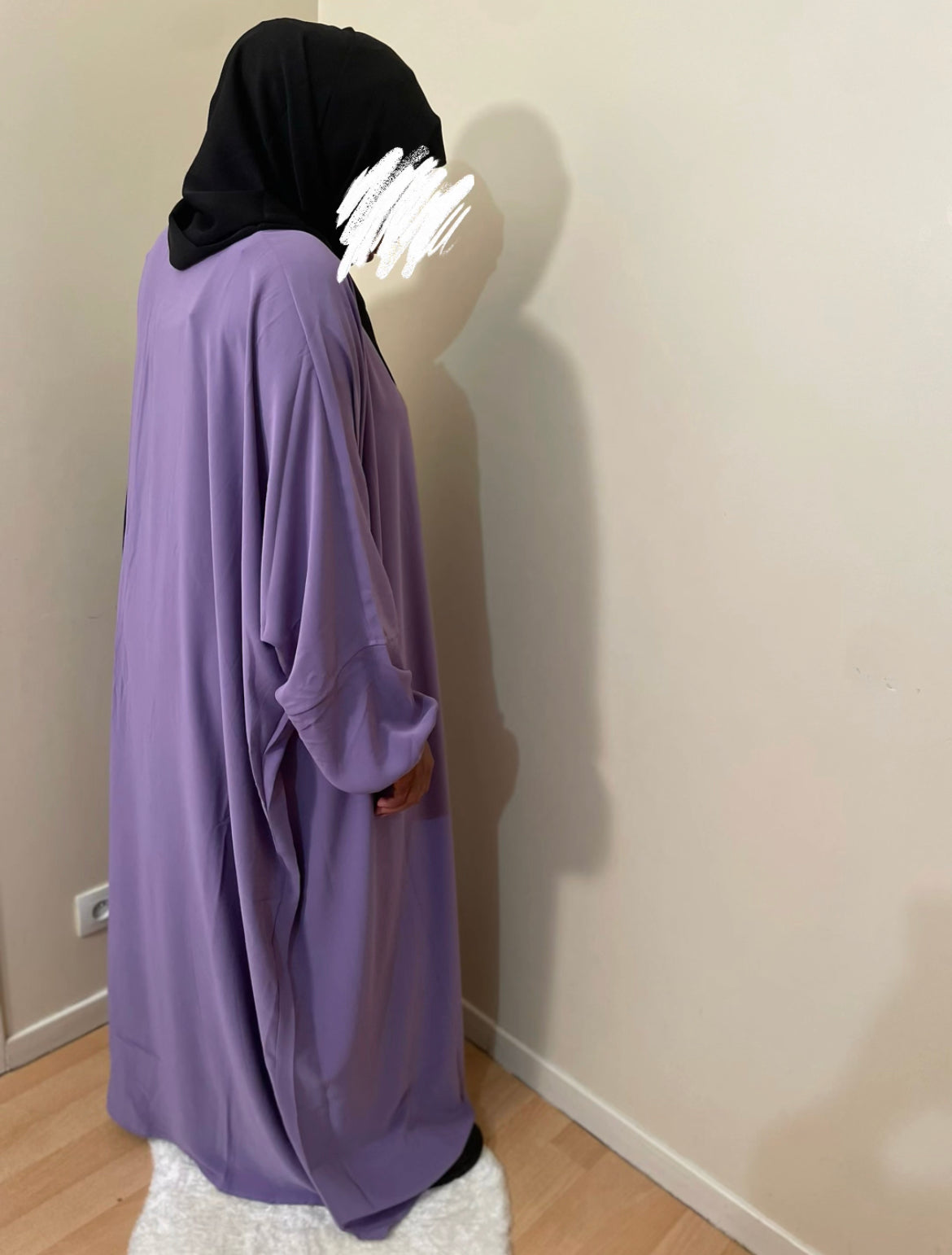 Abaya Aïsha mauve clair